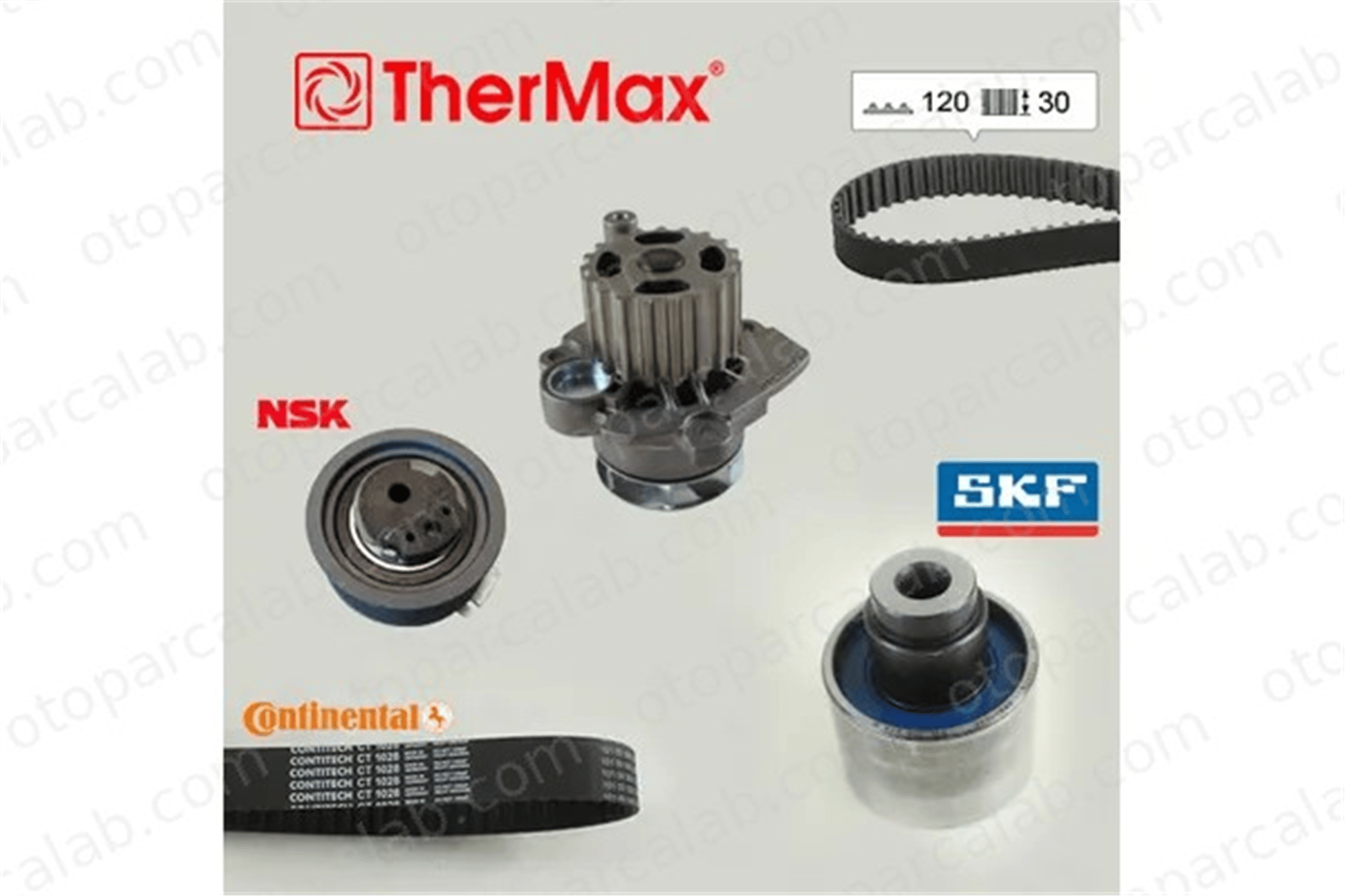 THERMAX T15.163 Triger Kayış Seti SEAT LEON VW SHARAN 38198119A 38198119C