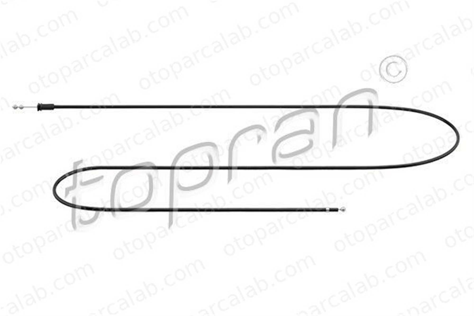 TOPRAN 109 860 Motor Kaput Açma Teli VW TRANSPORTER T4 Minibüs/Otobüs TRANSPORTER T4 Panelvan/Van 701823531 701823531A
