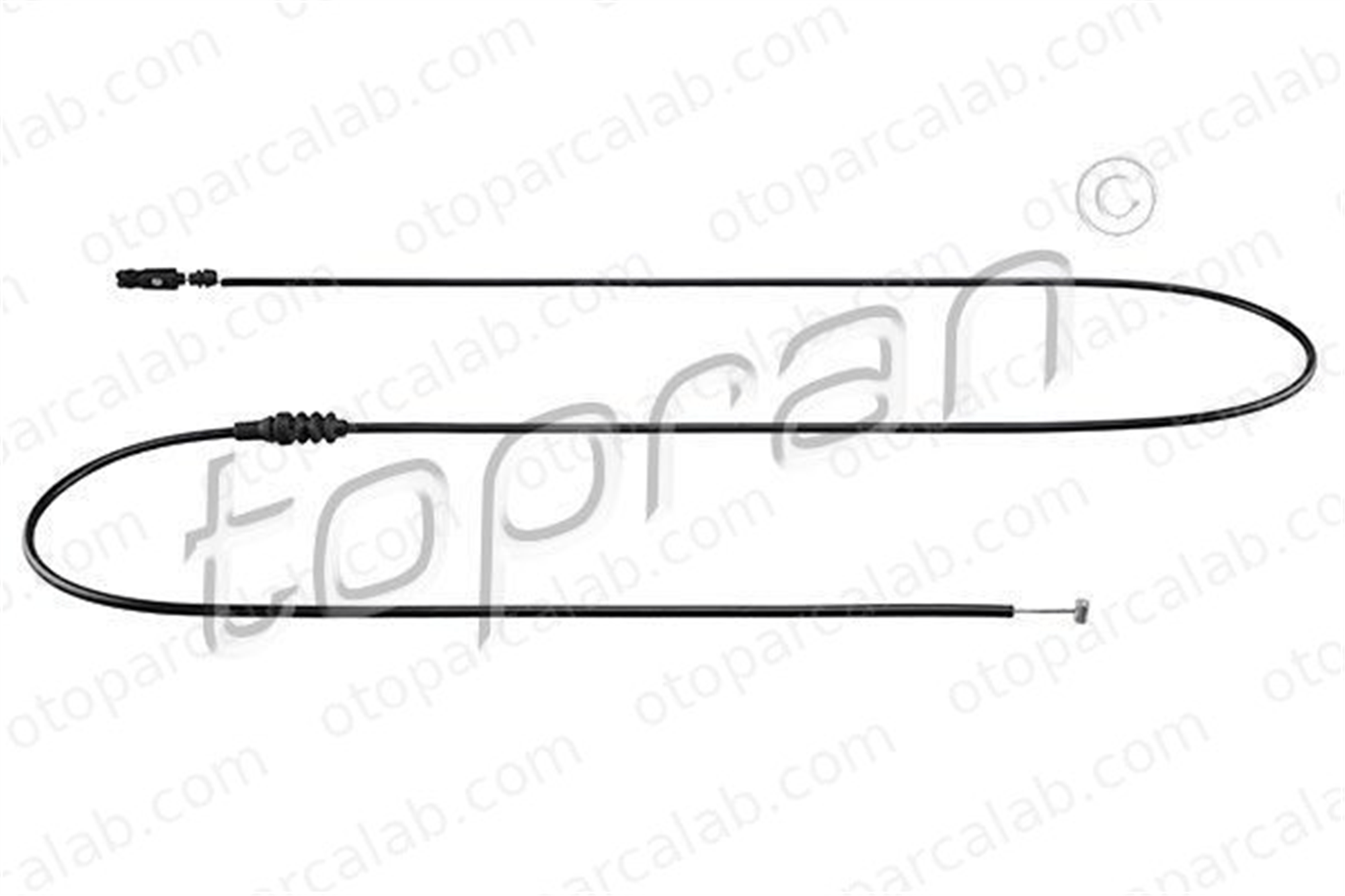 TOPRAN 400 944 Motor Kaput Açma Teli MERCEDES-BENZ 124 Sedan 124 T-Model A1248800059 1248800059
