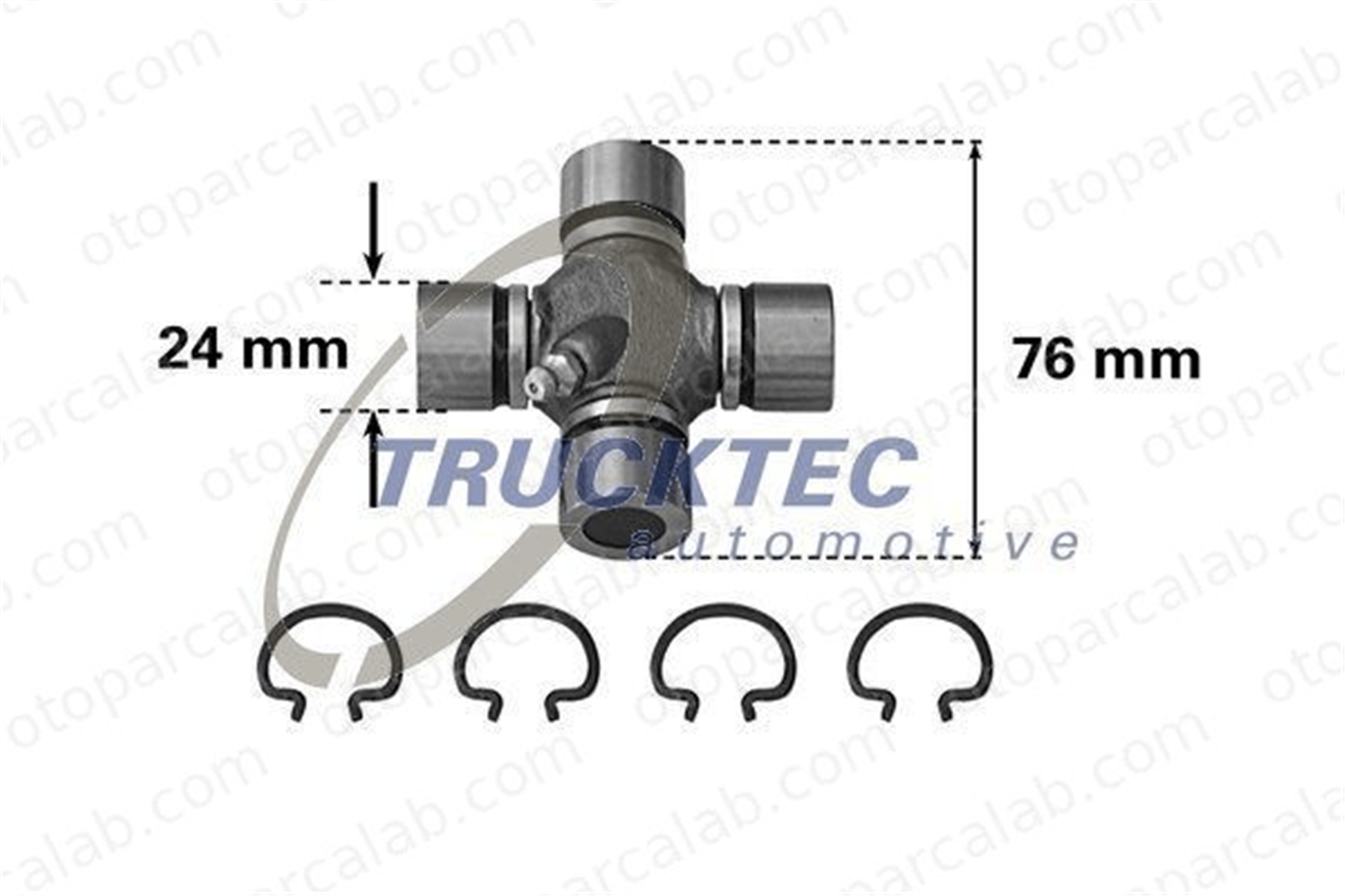 TRUCKTEC 02.34.017 Mafsal İstavrozu MERCEDES-BENZ 123 Sedan 123 T-Model A6014100231 6014100231