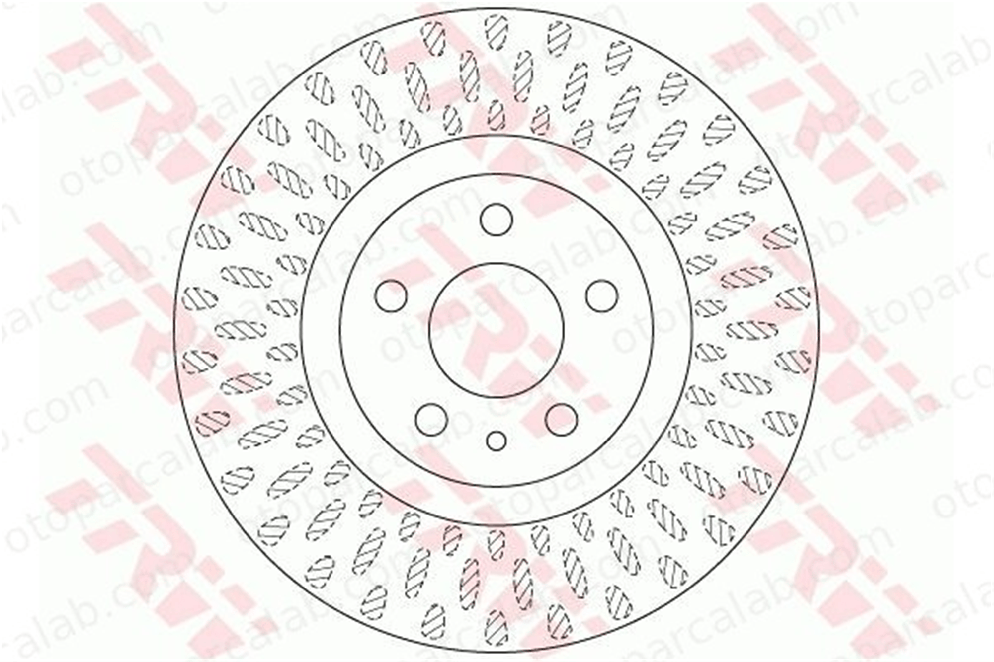 TRW DF6522 Fren Disk Ayna Ön Sağ ve Sol FIAT 500L 51937218 51884303