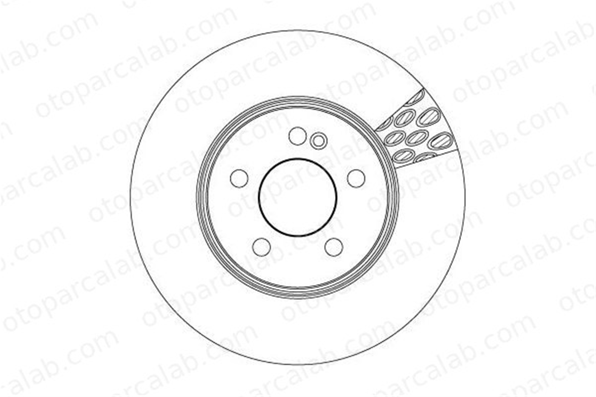 TRW DF6641S Fren Disk Ayna Ön Sağ ve Sol MERCEDES-BENZ C-SERISI T-Model C-SERISI 4212512 A0004212512