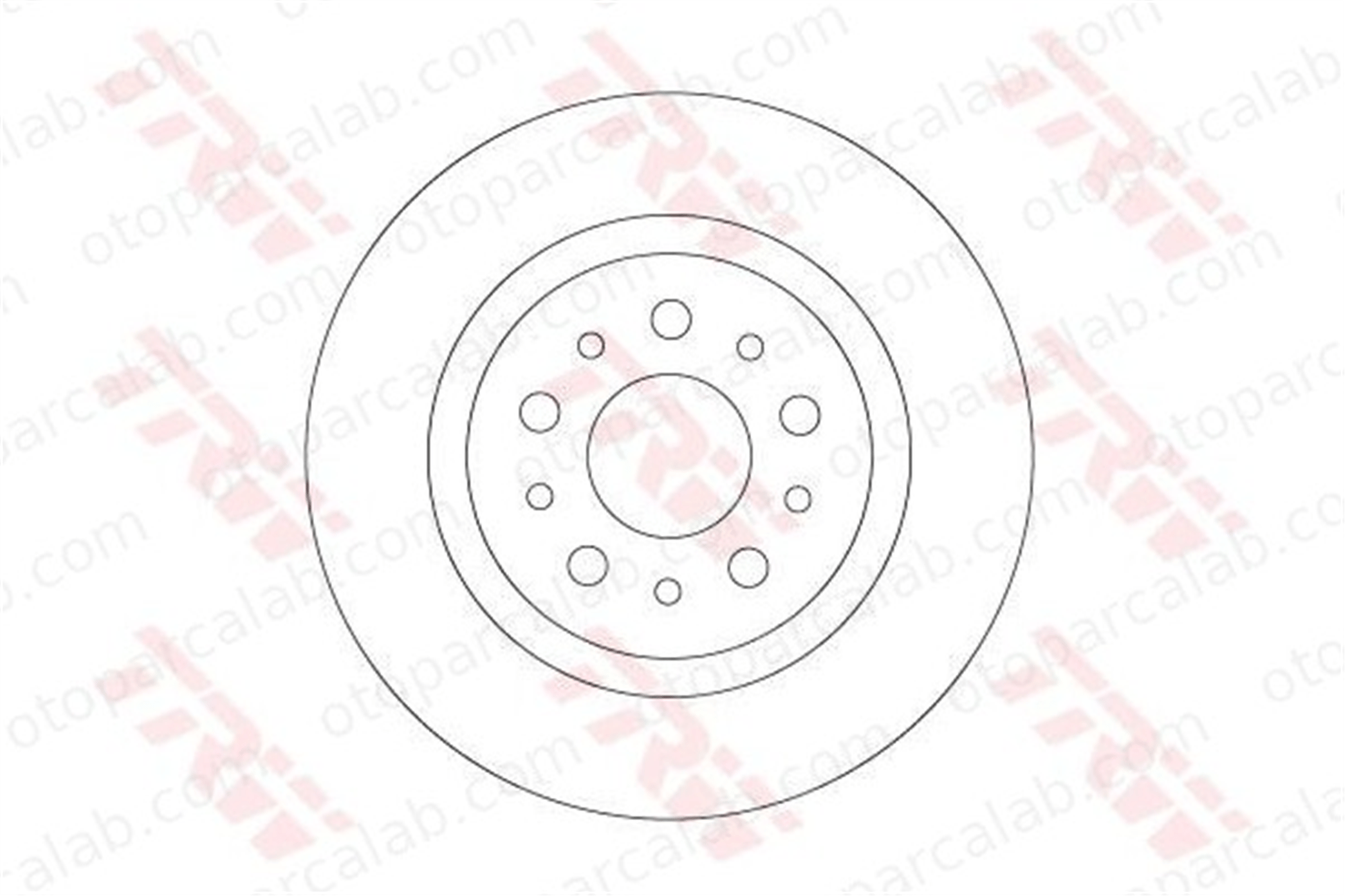 TRW DF6714 Fren Disk Ayna Arka Sağ ve Sol FIAT TIPO Hatchback TIPO Station wagon 52067391 5191466