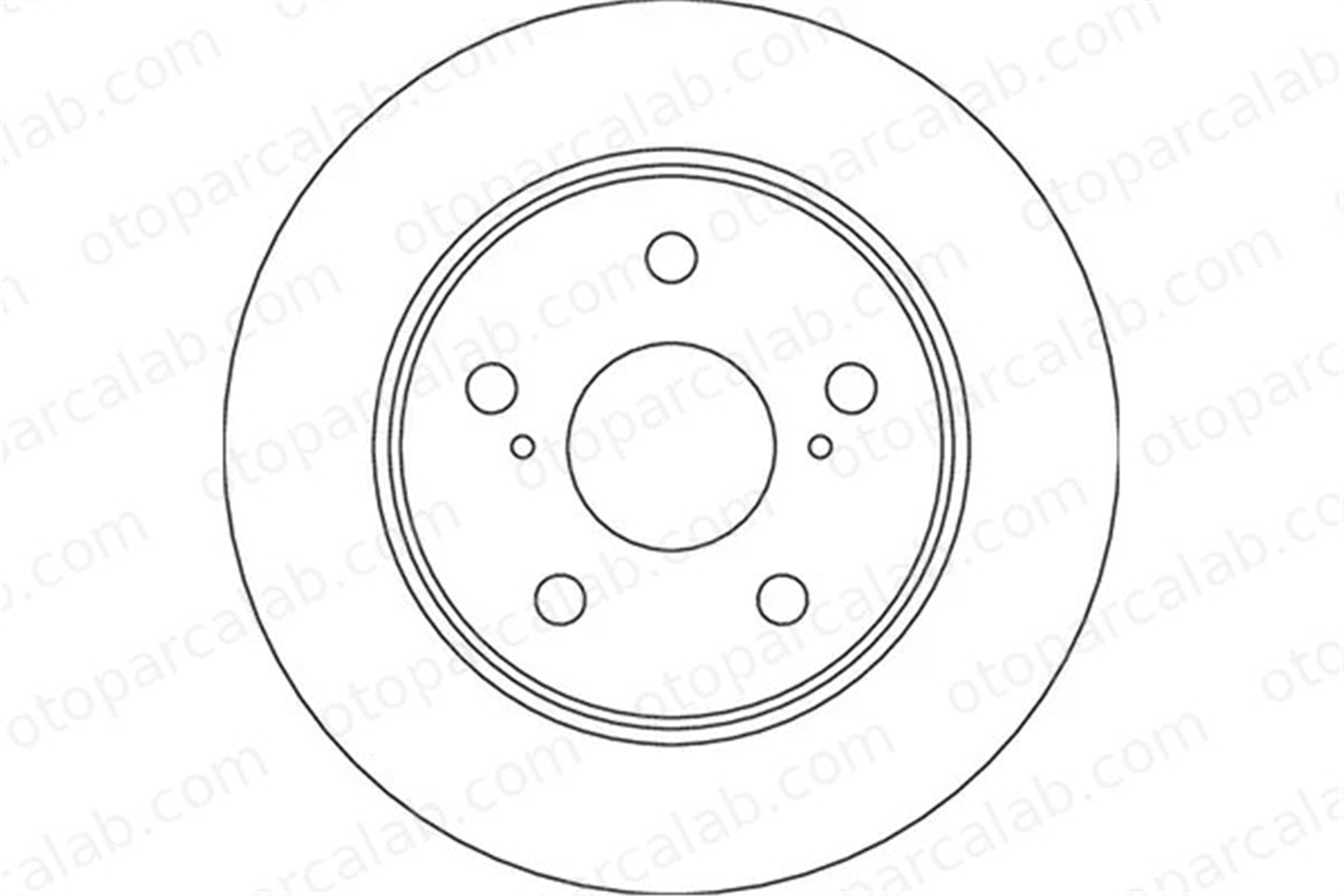 TRW DF6773 Fren Disk Ayna Arka Sağ ve Sol TOYOTA COROLLA Hatchback COROLLA Station wagon 4243102320 T424310232