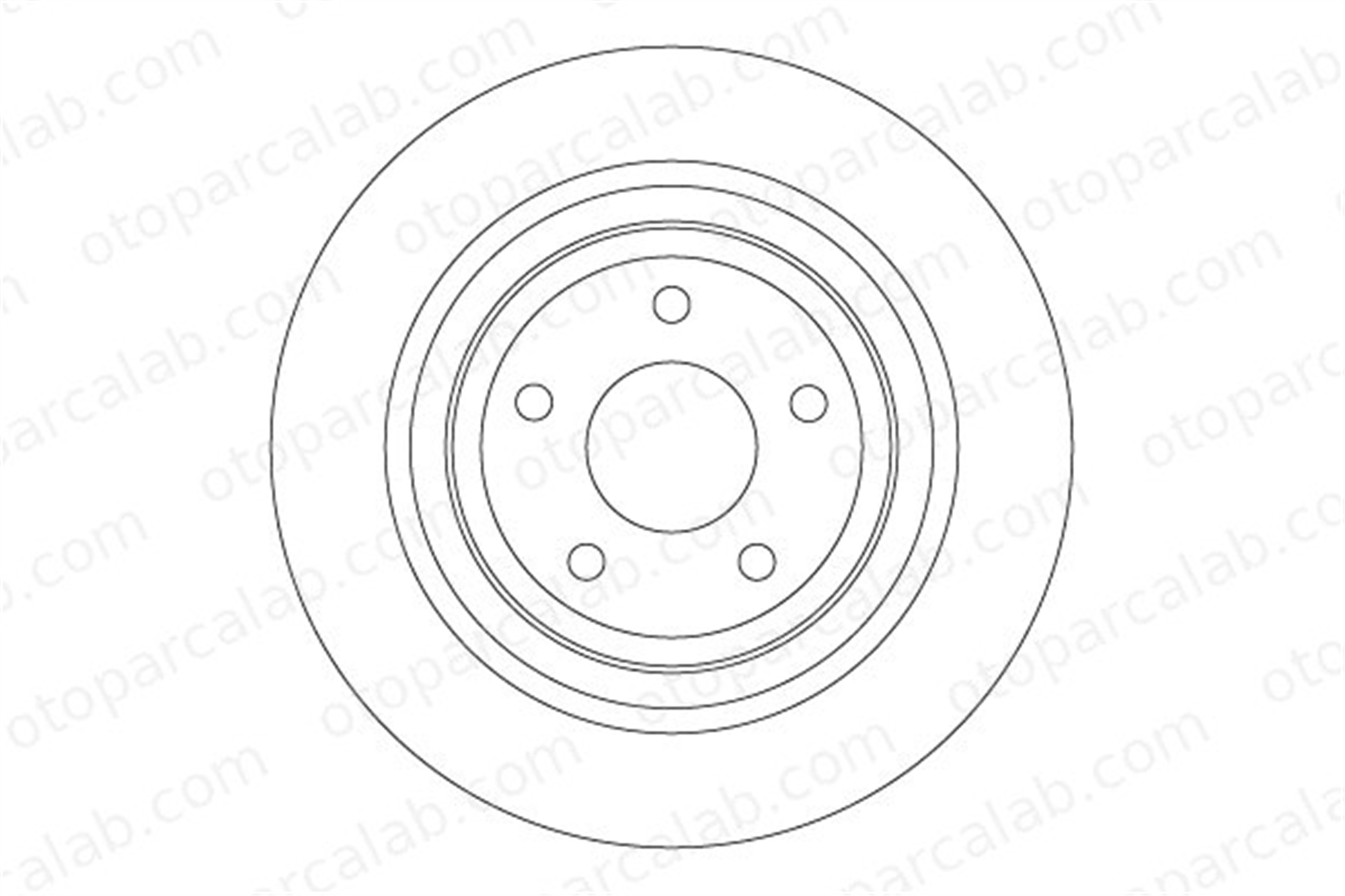 TRW DF6872 Fren Disk Ayna Arka Sağ ve Sol FORD FOCUS IV FOCUS IV Turnier 1936154 2210993