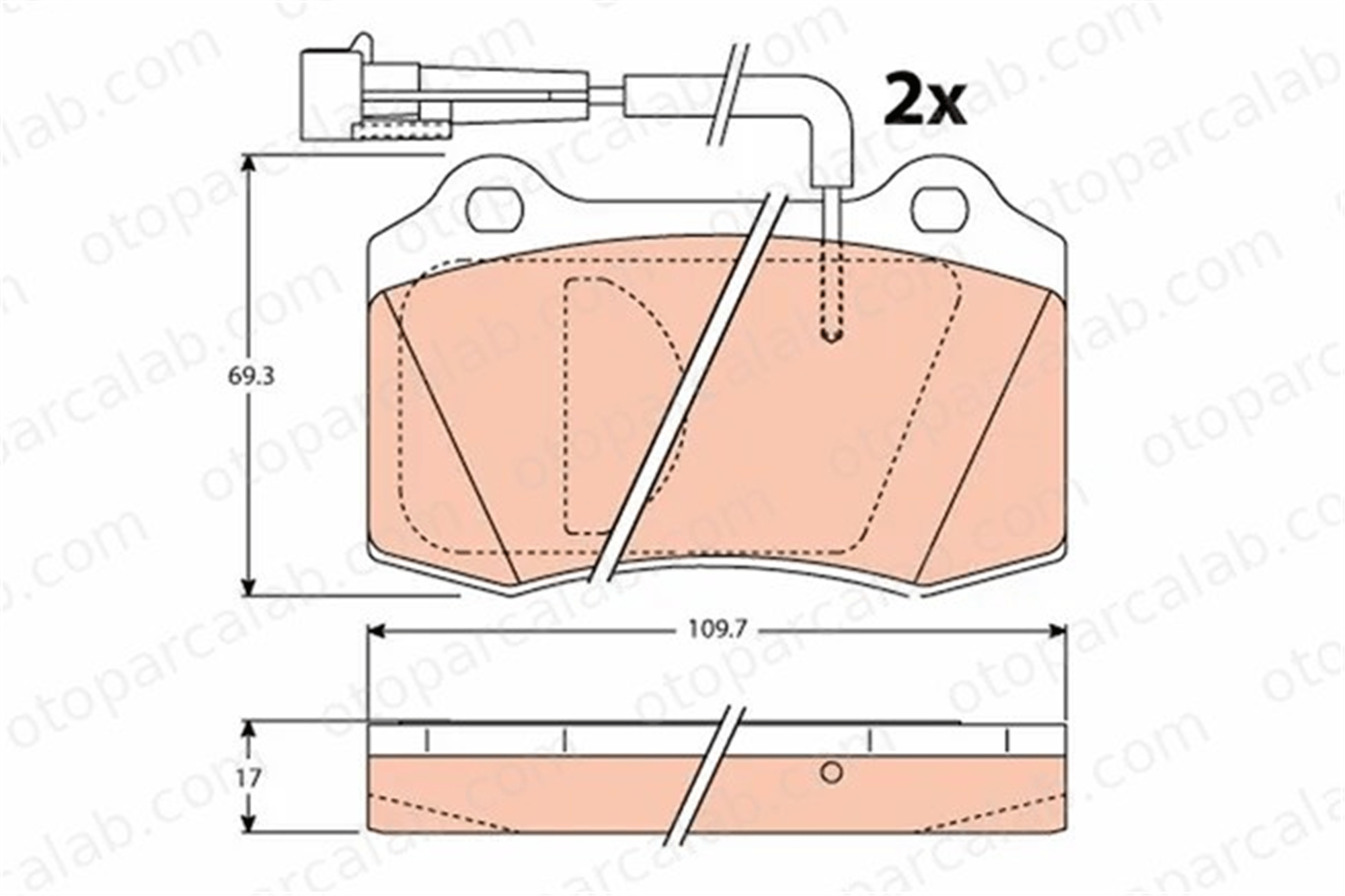 TRW GDB1191 Fren Disk Balata Ön CHRYSLER VIPER VIPER Convertible GDB1191 4720986