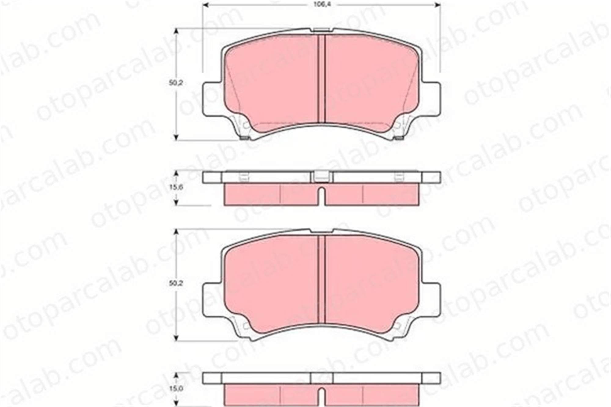 TRW GDB3221 Fren Disk Balata Ön SUZUKI WAGON R+ Hatchback CHERY A1 GDB3221 S213501080