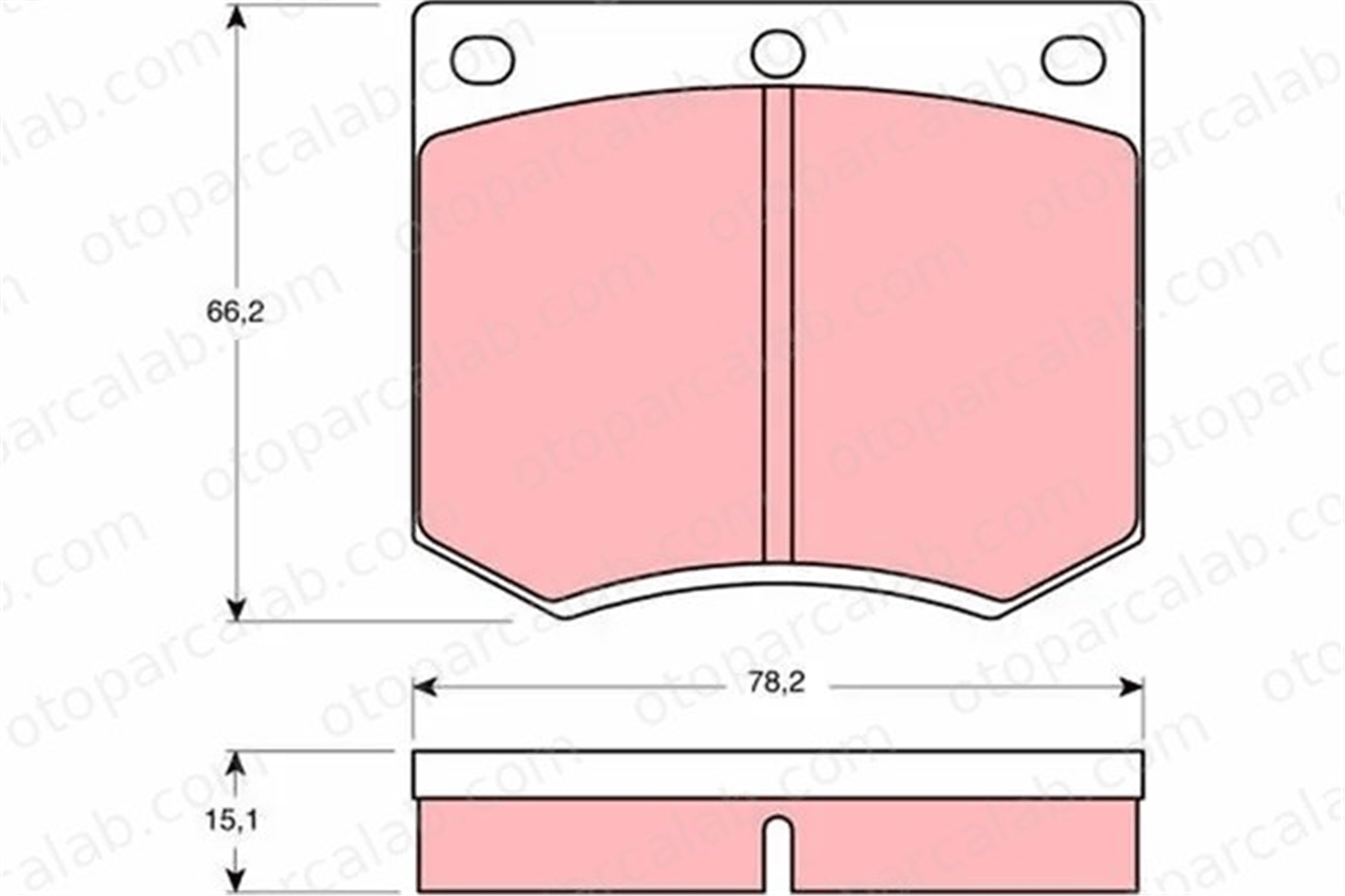 TRW GDB660 Fren Disk Balata Ön FORD TAUNUS GRANADA Turnier GDB660 GBP216