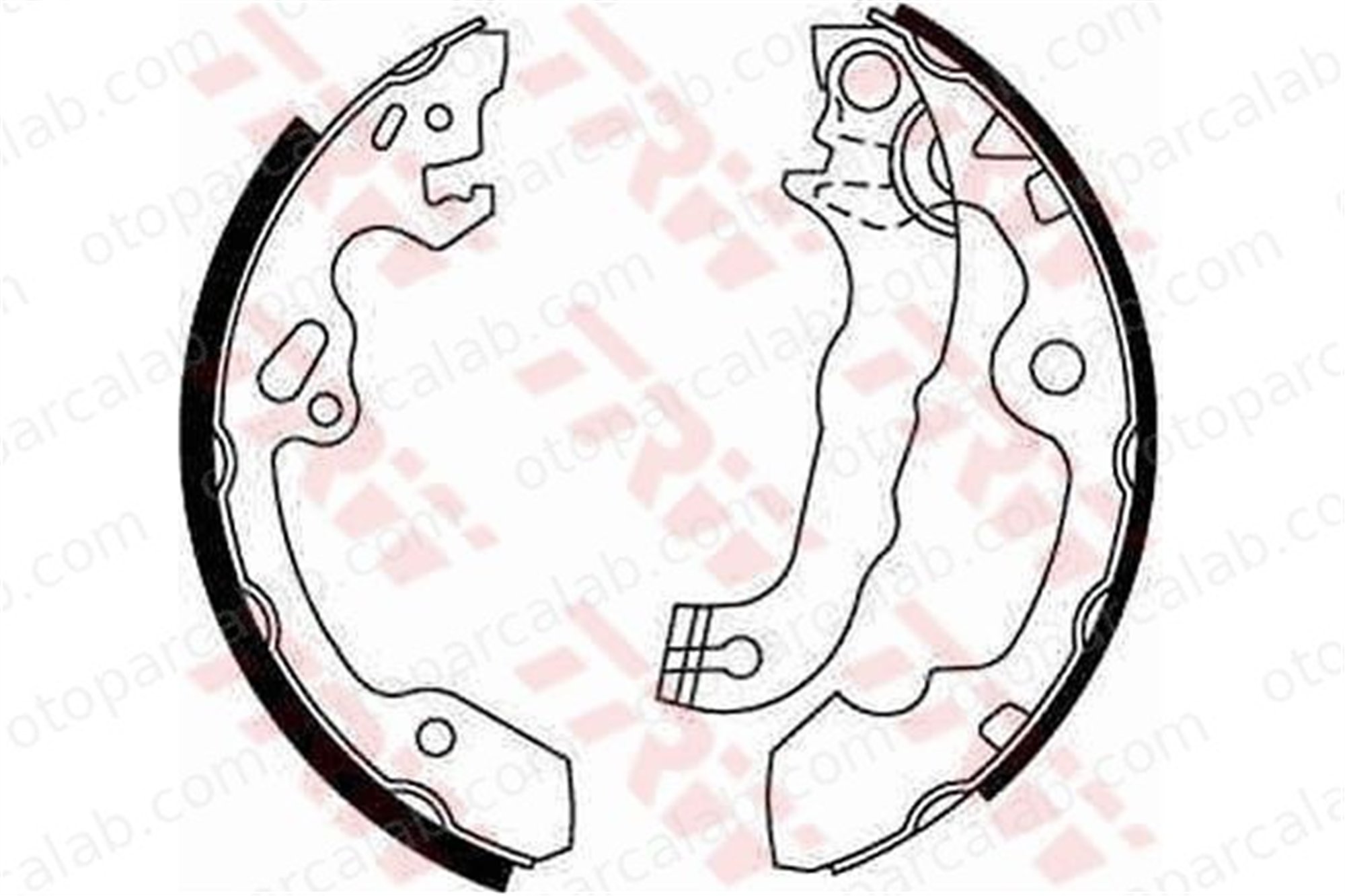 TRW GS8636 Fren Pabuçlu Balata Arka FORD FOCUS I FOCUS I Sedan 1087597 1075549