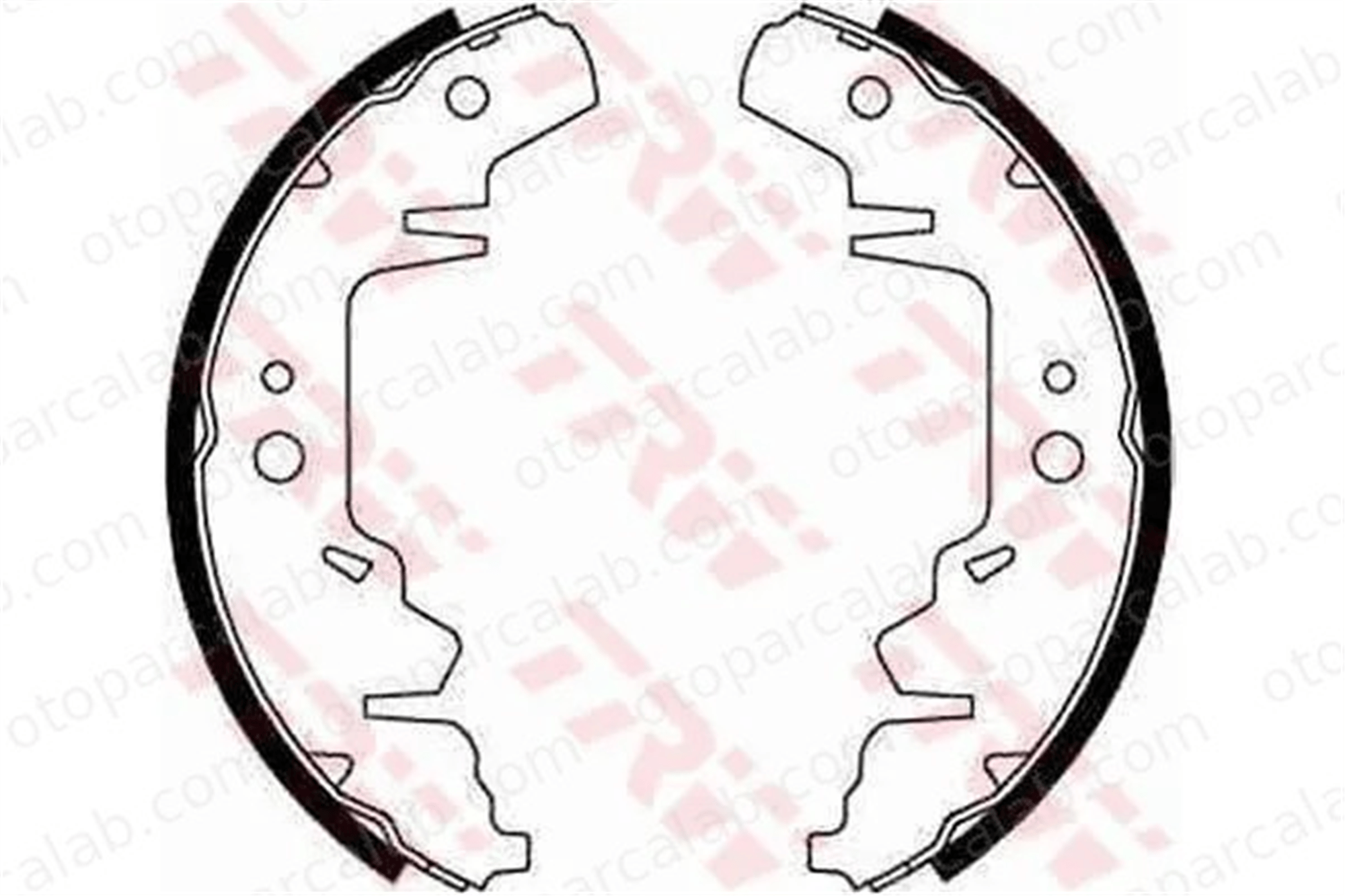 TRW GS8643 Fren Pabuçlu Balata Arka CHRYSLER VOYAGER / GRAND VOYAGER III DODGE CARAVAN 4797673 04797673
