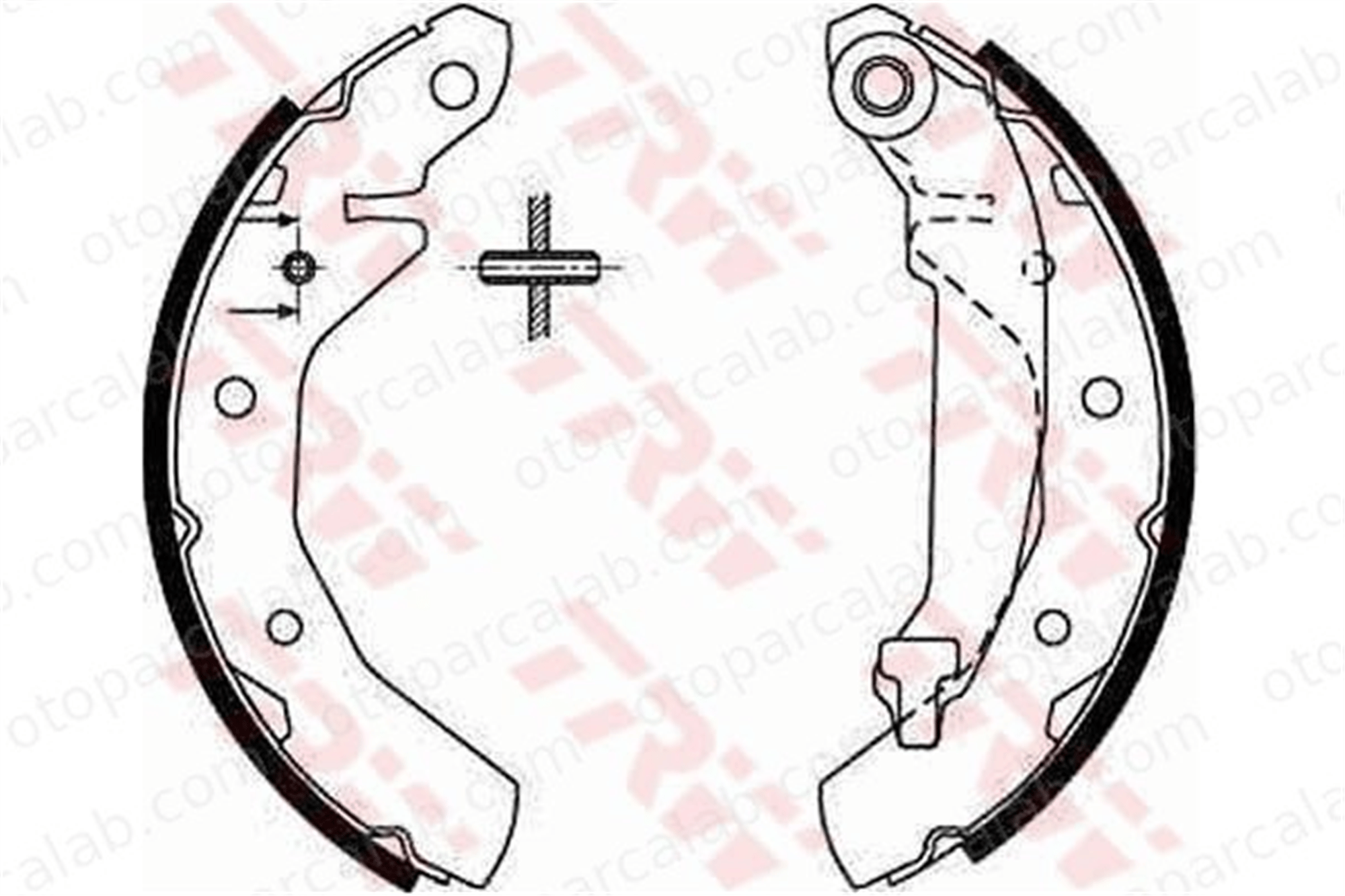 TRW GS8645 Fren Pabuçlu Balata Arka CHEVROLET MATIZ SPARK 96268686 96446177
