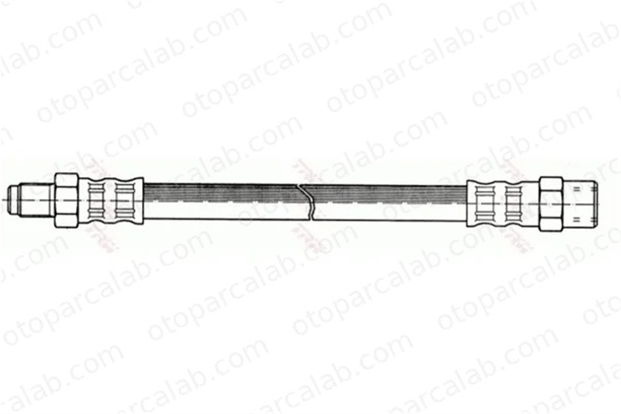 TRW PHB445 Fren Hortumu Arka Sağ veya Sol MERCEDES-BENZ VITO Minibüs/Otobüs VITO Panelvan/Van 6384281035 6384282135