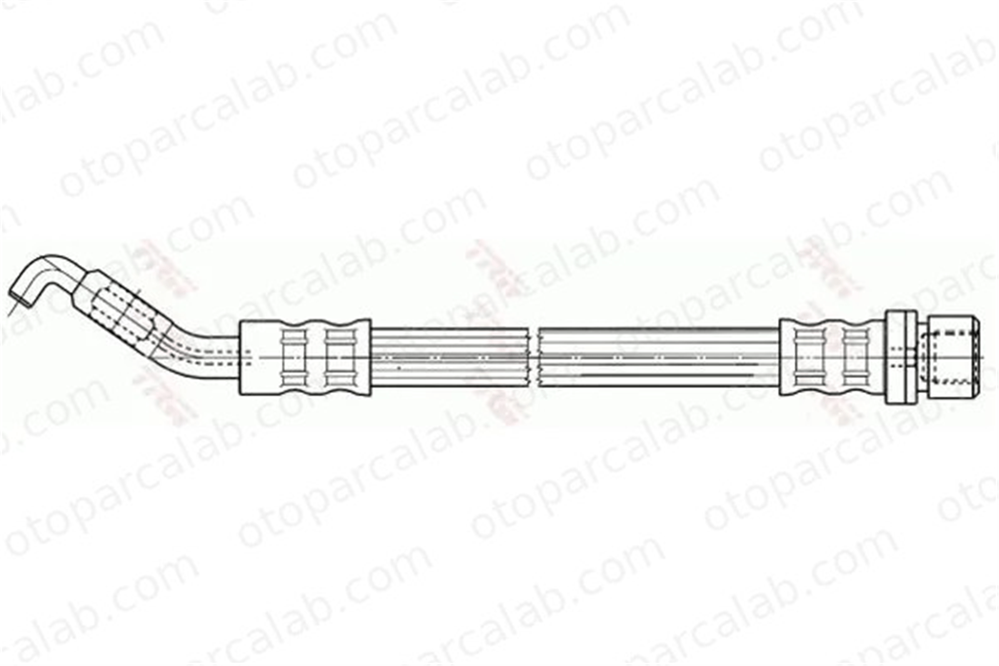 TRW PHD535 Fren Hortumu Arka Sağ veya Sol TOYOTA COROLLA COROLLA Sedan 9008094133 9094702C50