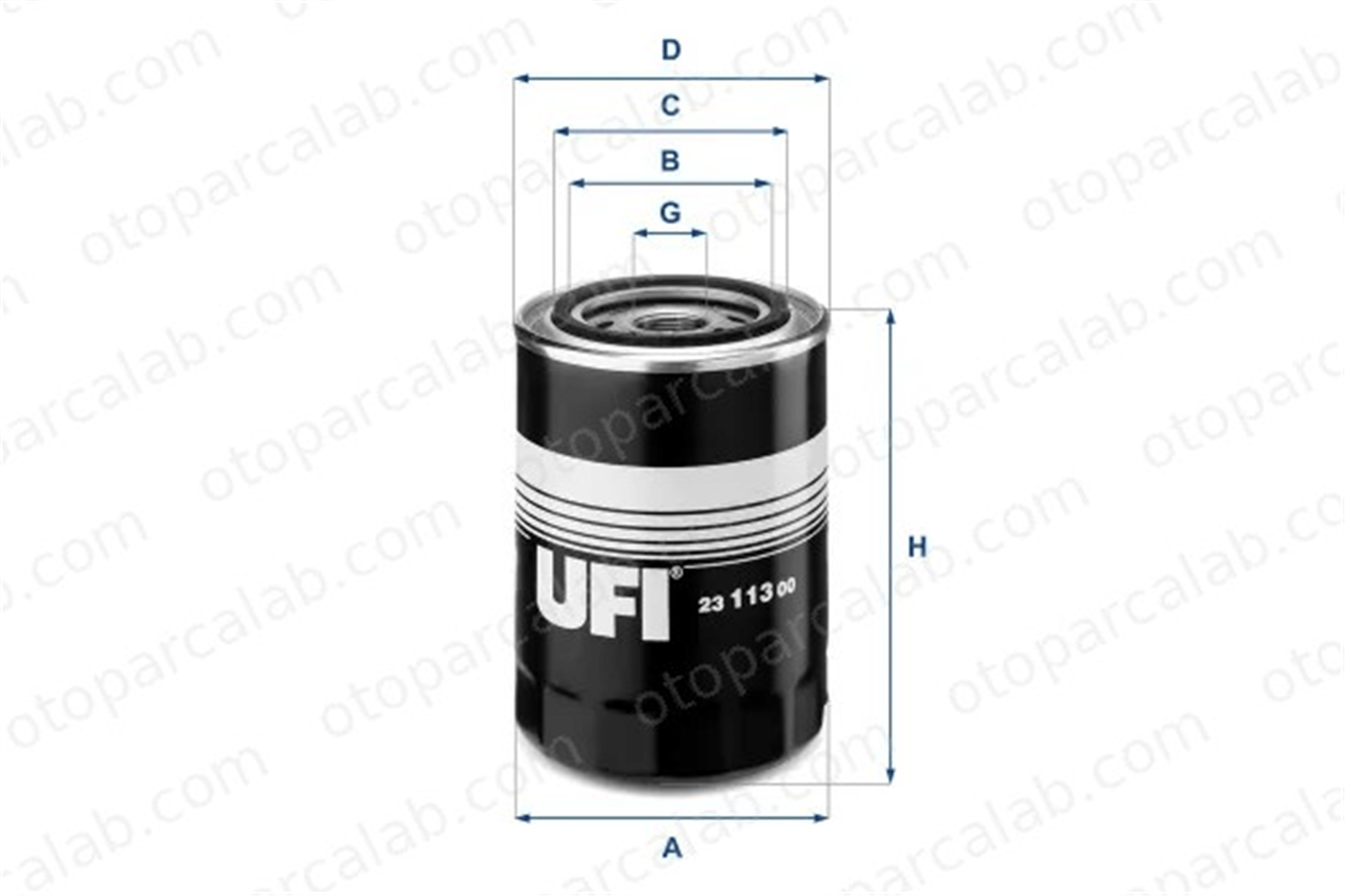 UFI 23.113.00 Yağ Filtresi MASERATI INDY BORA 2311300 41020