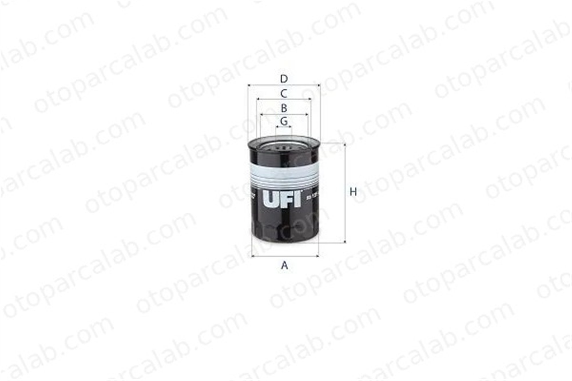 UFI 23.121.00 Yağ Filtresi TOYOTA MODEL F CELICA 2312100 6555779