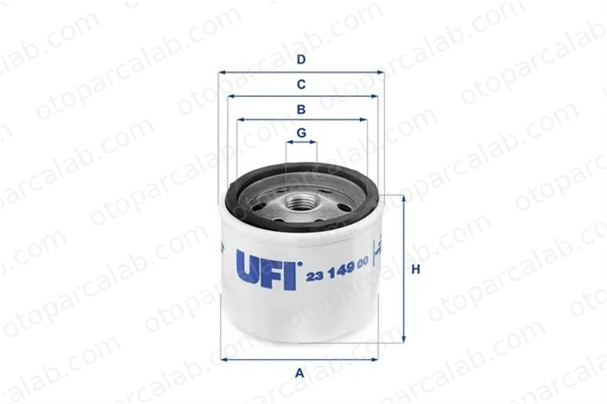 UFI 23.149.00 Yağ Filtresi CITROËN 2 CV DYANE 2314900 14153000