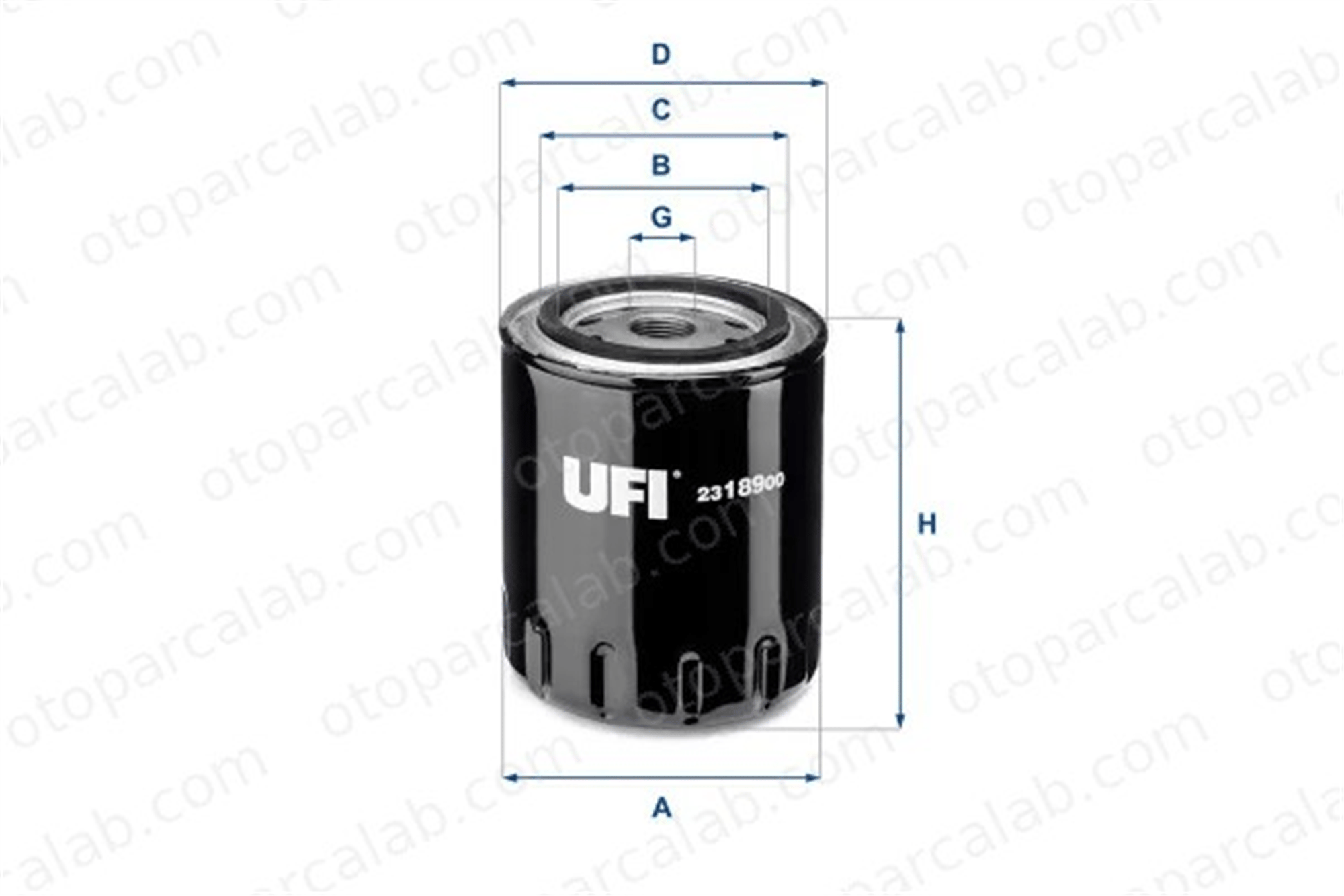 UFI 23.189.00 Yağ Filtresi FORD SCORPIO I SCORPIO I Sedan 2318900 1109F5