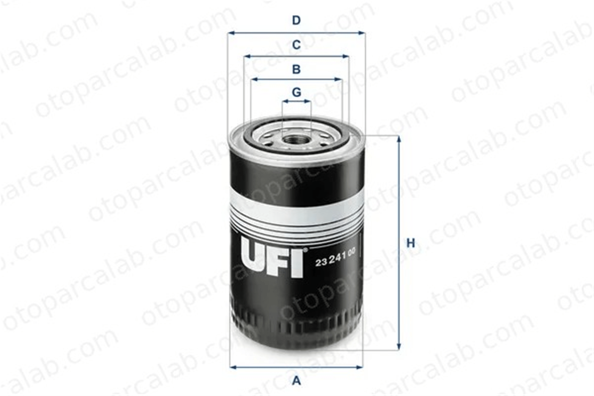 UFI 23.241.00 Yağ Filtresi FENDT Farmer Favorit 74115561 074115561