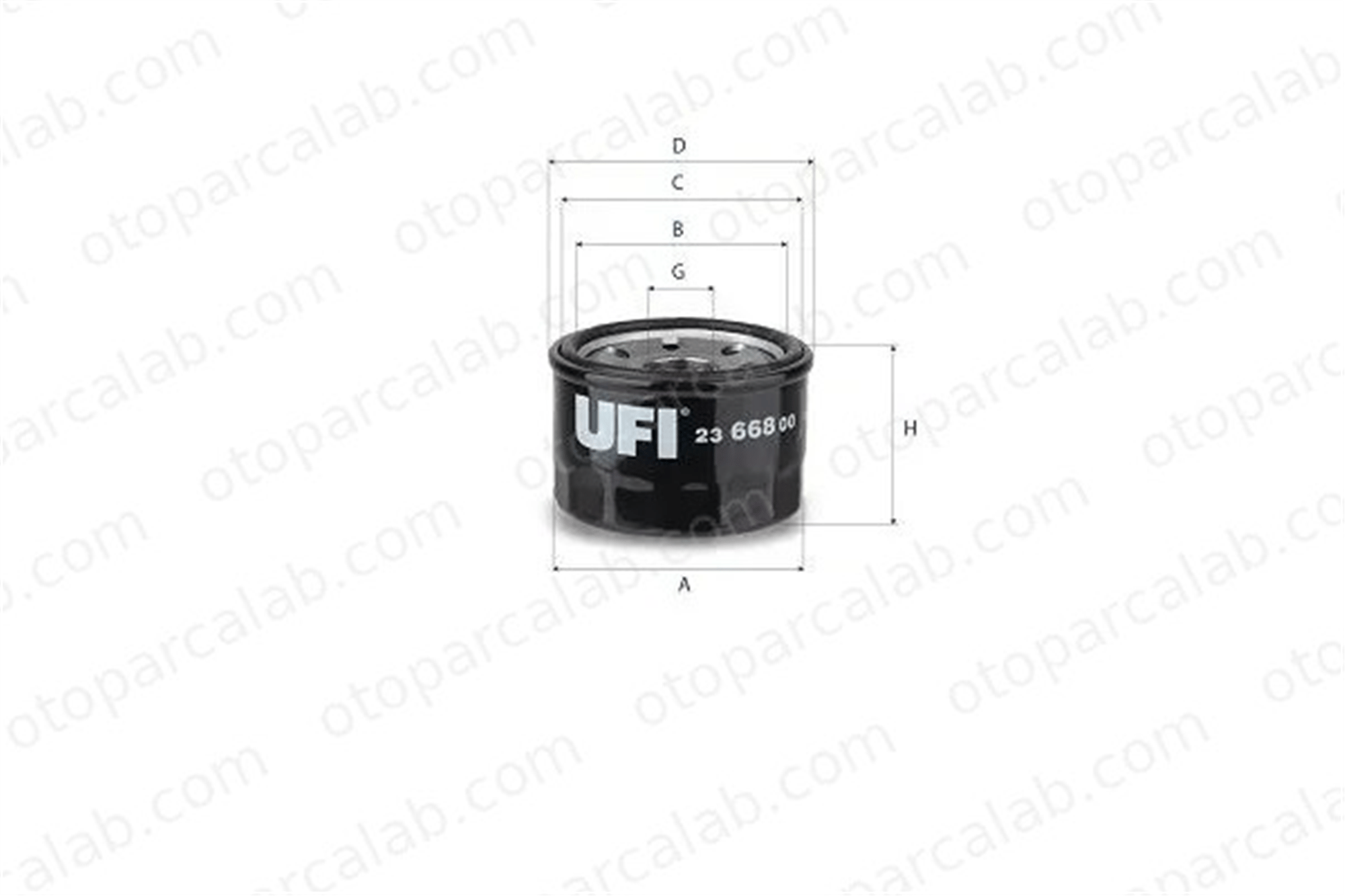 UFI 23.668.00 Yağ Filtresi DAIHATSU TERIOS SUZUKI GRAND VITARA I 90915TA005 90915TA00582