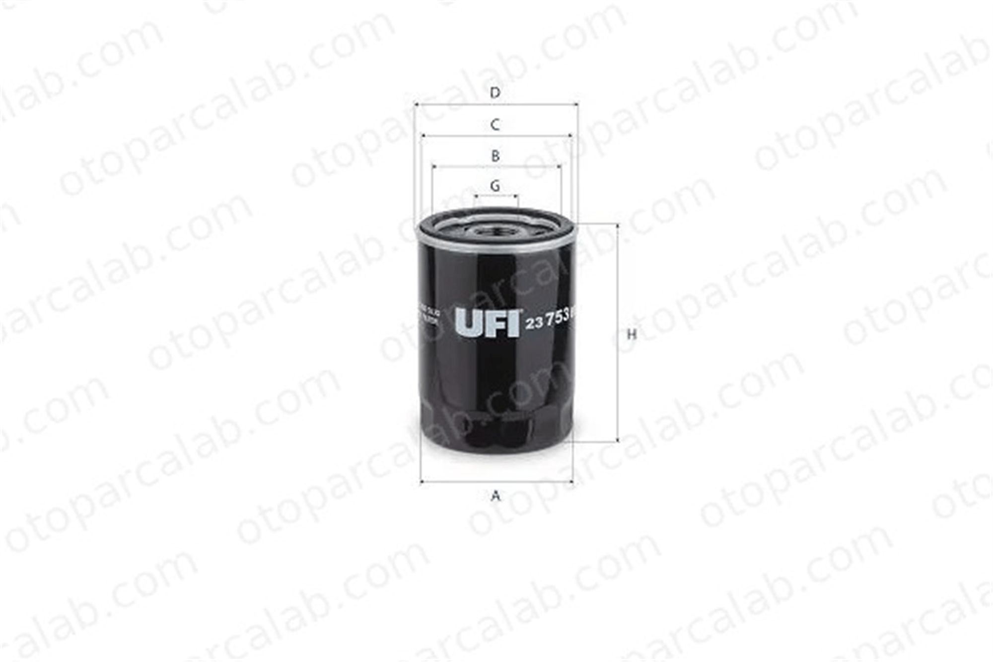 UFI 23.753.00 Yağ Filtresi CADILLAC ESCALADE CHEVROLET TAHOE 2375300 19210285