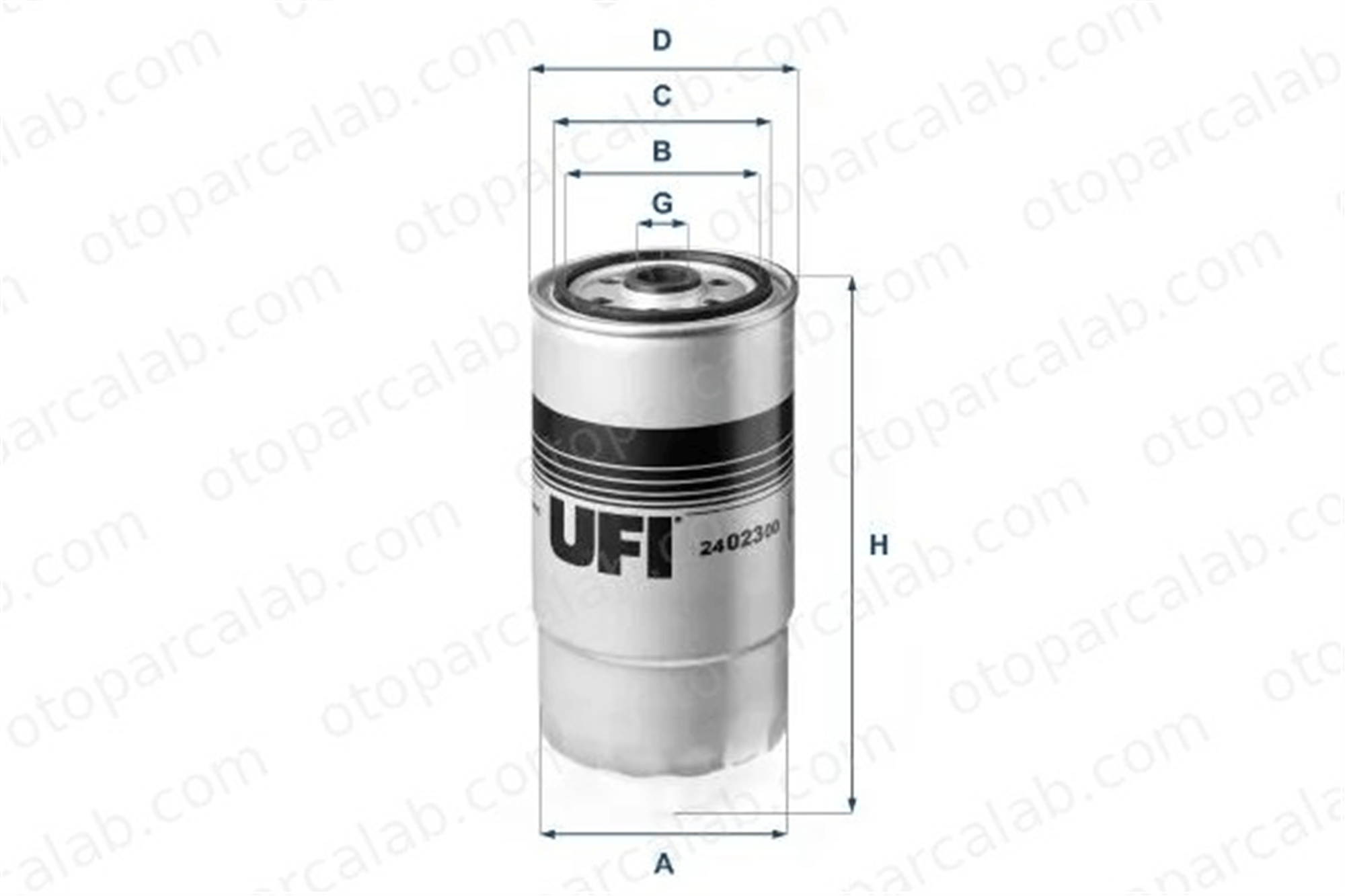UFI 24.023.00 Yakıt Filtresi BMW 5 DEUTZ-FAHR AGROTRON 2402300 45312014F