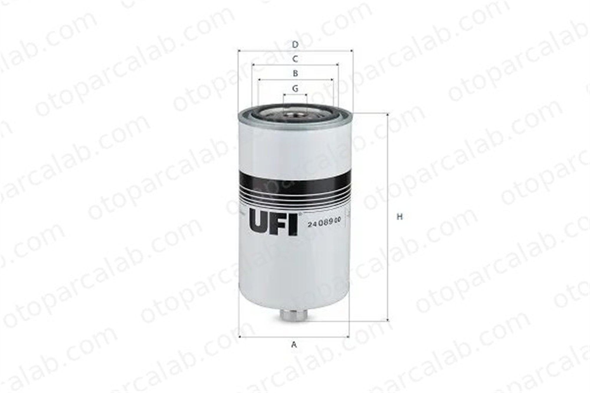 UFI 24.089.00 Yakıt Filtresi DAF XF II XD 2408900 1618993