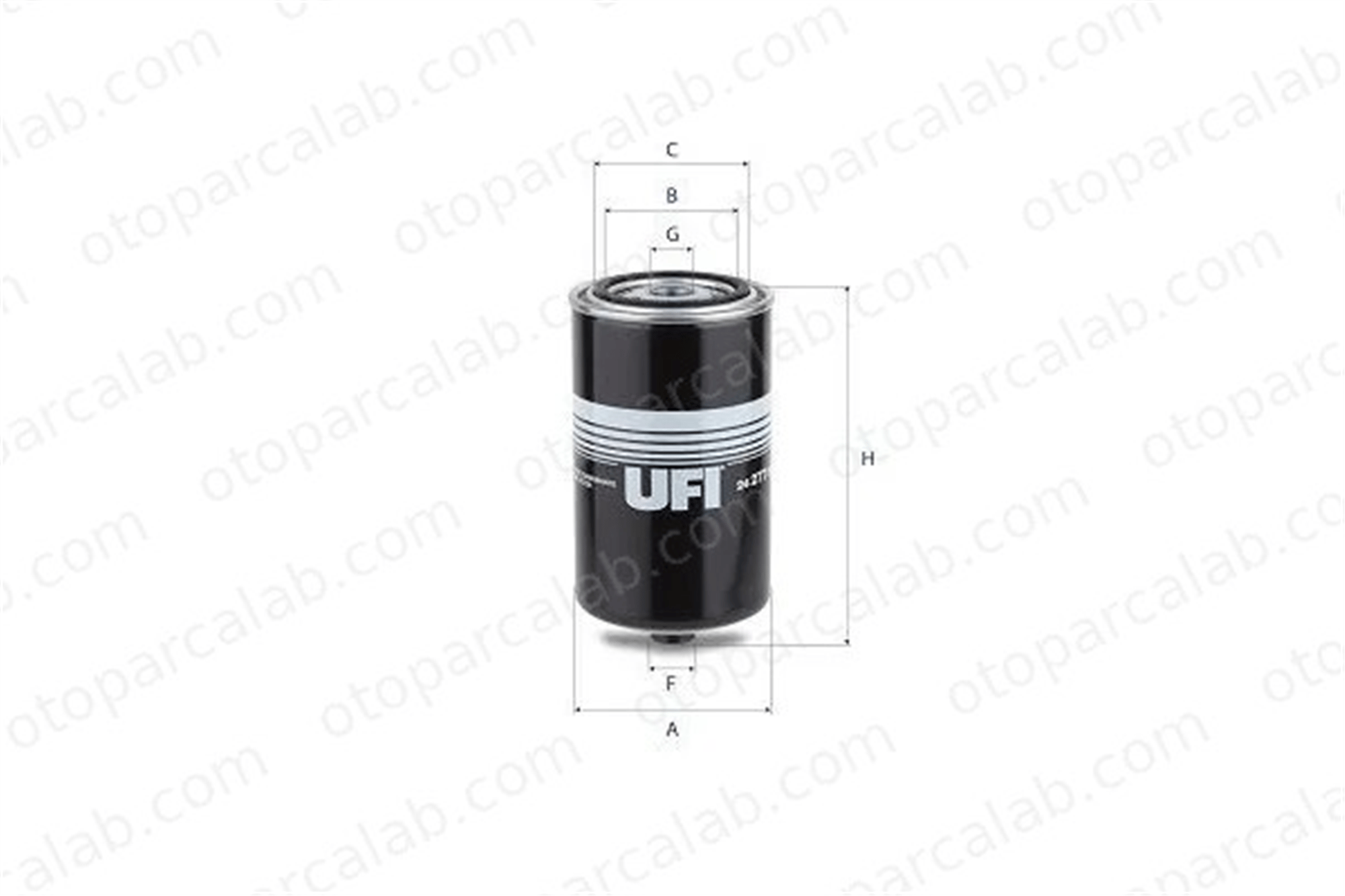 UFI 24.277.00 Yakıt Filtresi DAF XF II XD 2427700 1437070