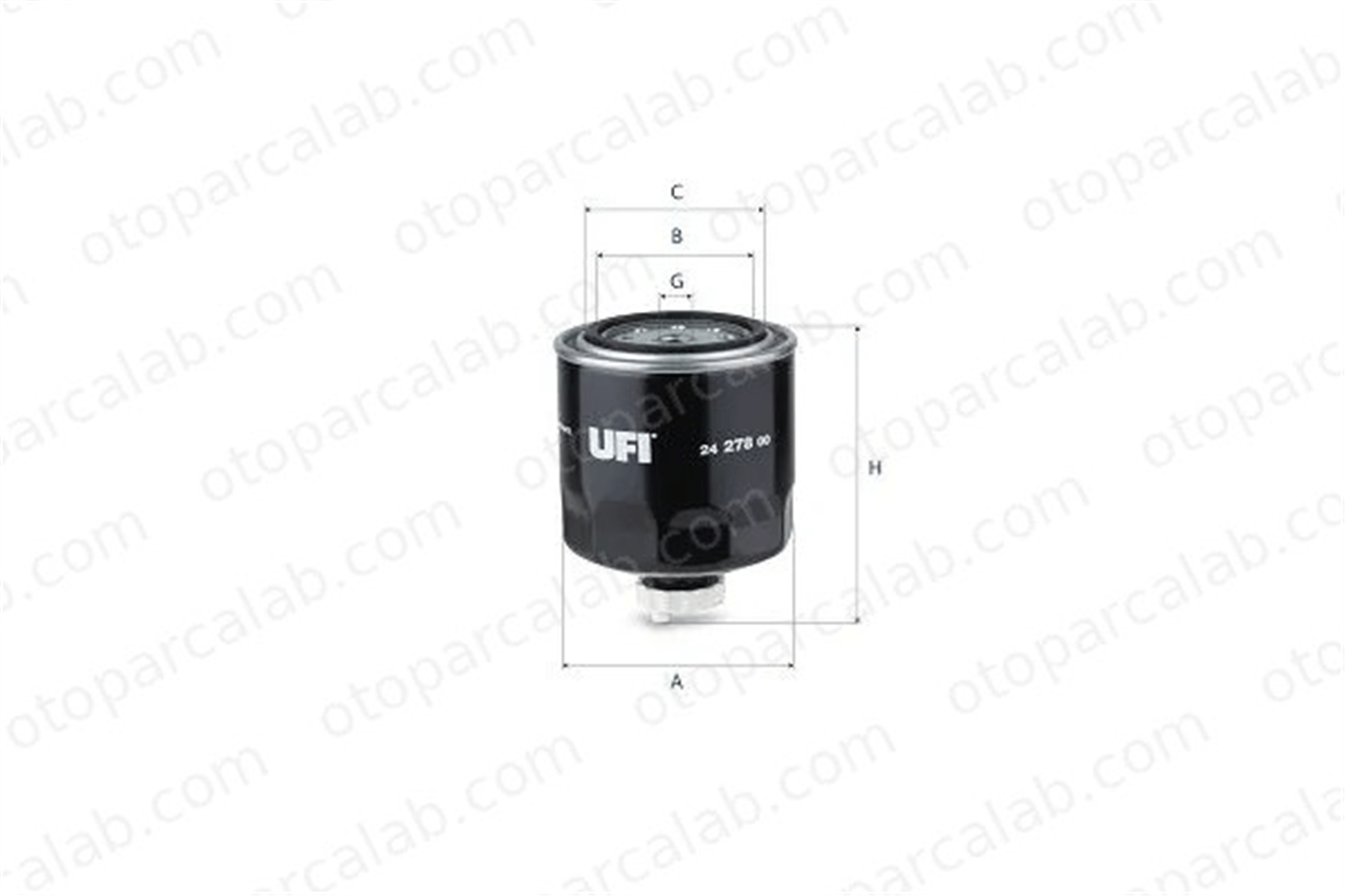 UFI 24.278.00 Yakıt Filtresi FIAT 90 NEW HOLLAND T6 2427800 47128205