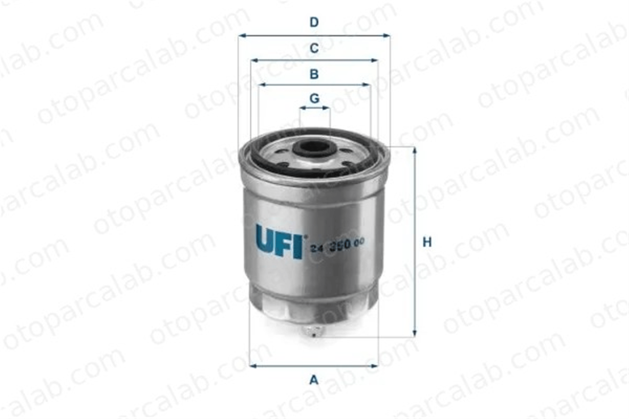 UFI 24.350.00 Yakıt Filtresi OPEL KADETT D ASCONA C 2435000 610D0201