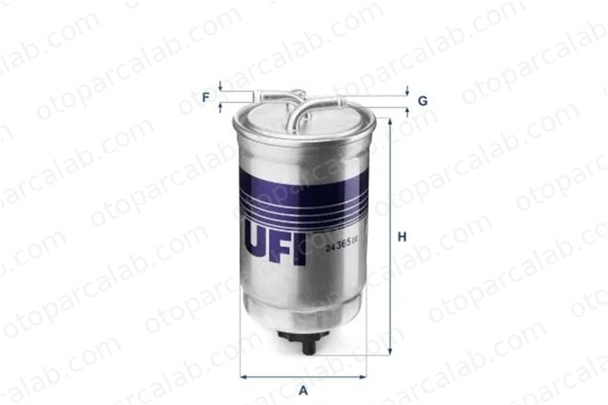 UFI 24.365.00 Yakıt Filtresi VW TRANSPORTER T3 Minibüs/Otobüs FORD ESCORT V 191127401B 1655556