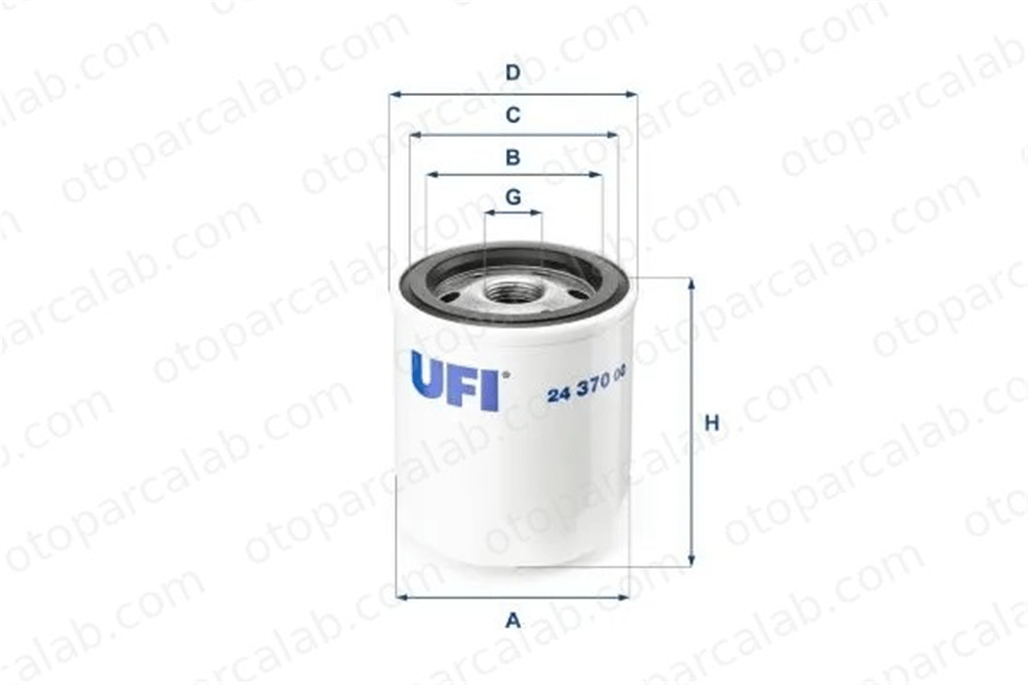 UFI 24.370.00 Yakıt Filtresi TOYOTA LAND CRUISER ISUZU CAMPO 2437000 440223