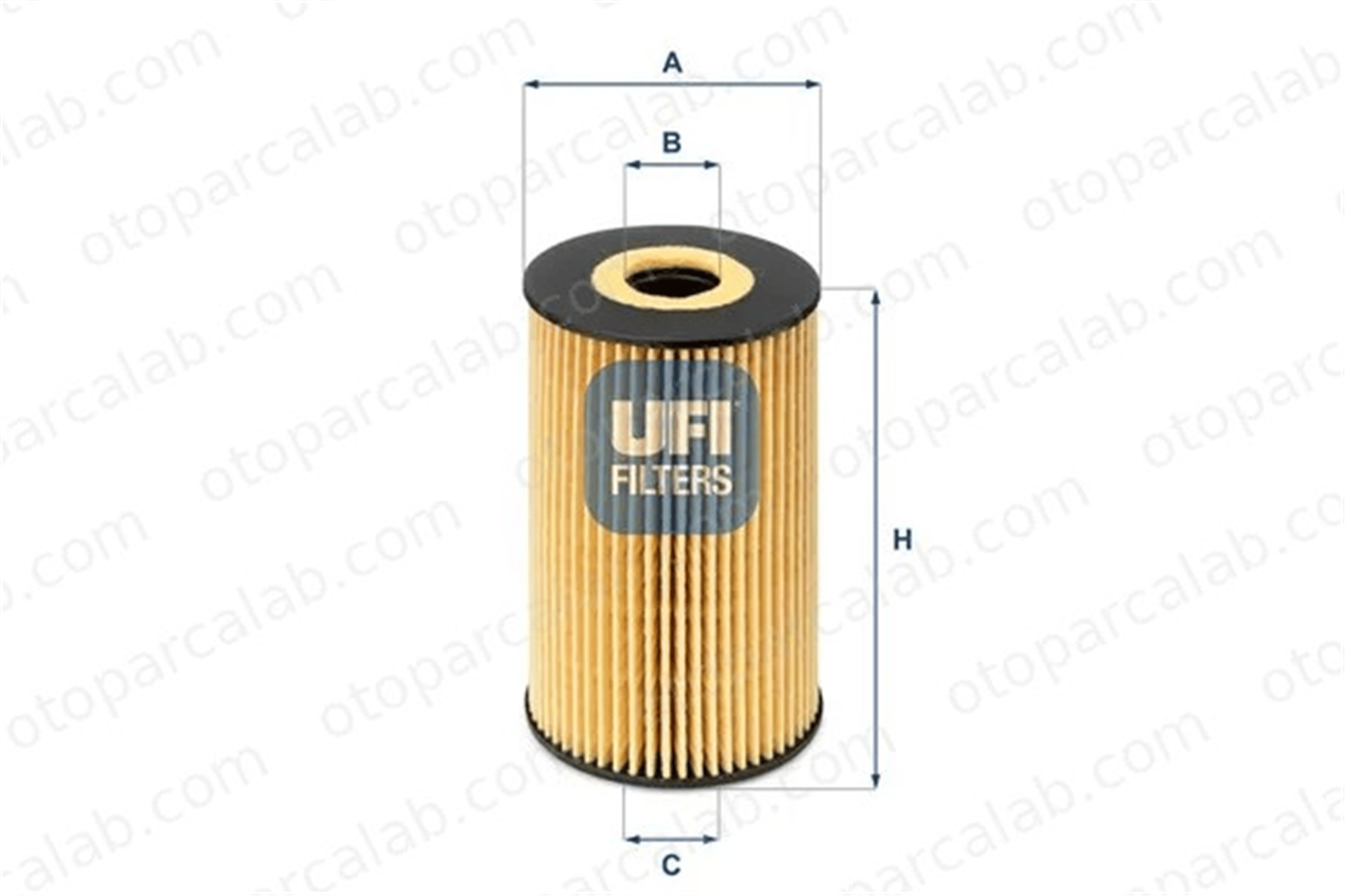 UFI 25.106.00 Yağ Filtresi AUDI A4 B8 A4 B8 Avant 2510600 3L115562