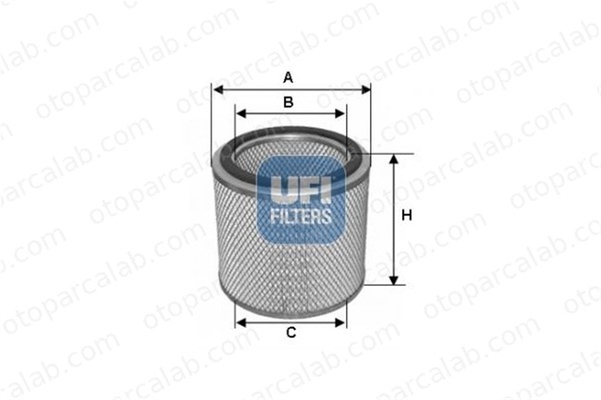 UFI 27.724.00 Hava Filtresi MAN F90 MERCEDES-BENZ AROCS 595603 595604