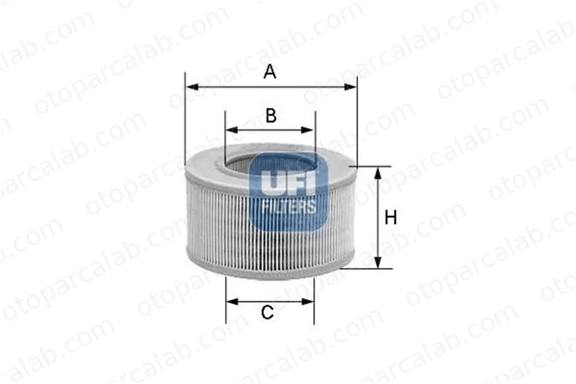 UFI 30.923.01 Hava Filtresi RENAULT 11 21 Sedan 7701034872 7701029809