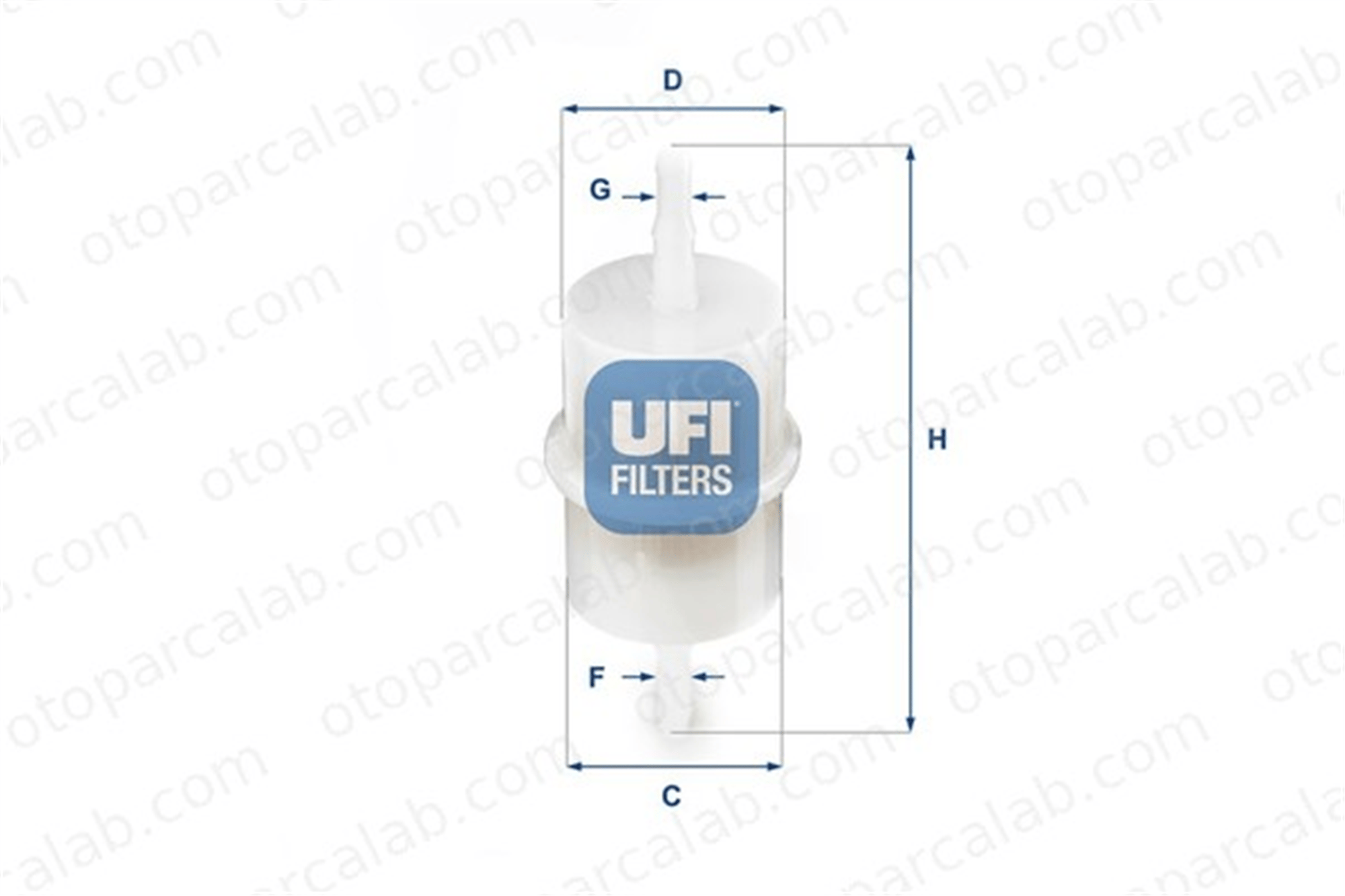 UFI 31.001.00 Yakıt Filtresi ALFA ROMEO 33 PEUGEOT 205 II 3100100 5429192