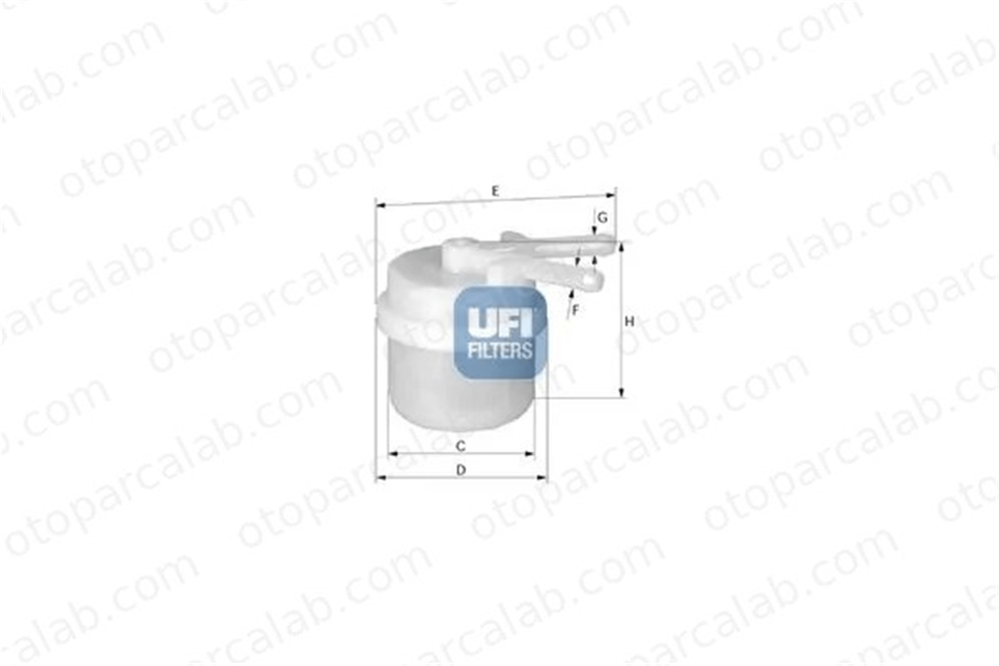 UFI 31.006.00 Yakıt Filtresi TOYOTA CELICA Coupe COROLLA Hatchback 3100600 2330034100