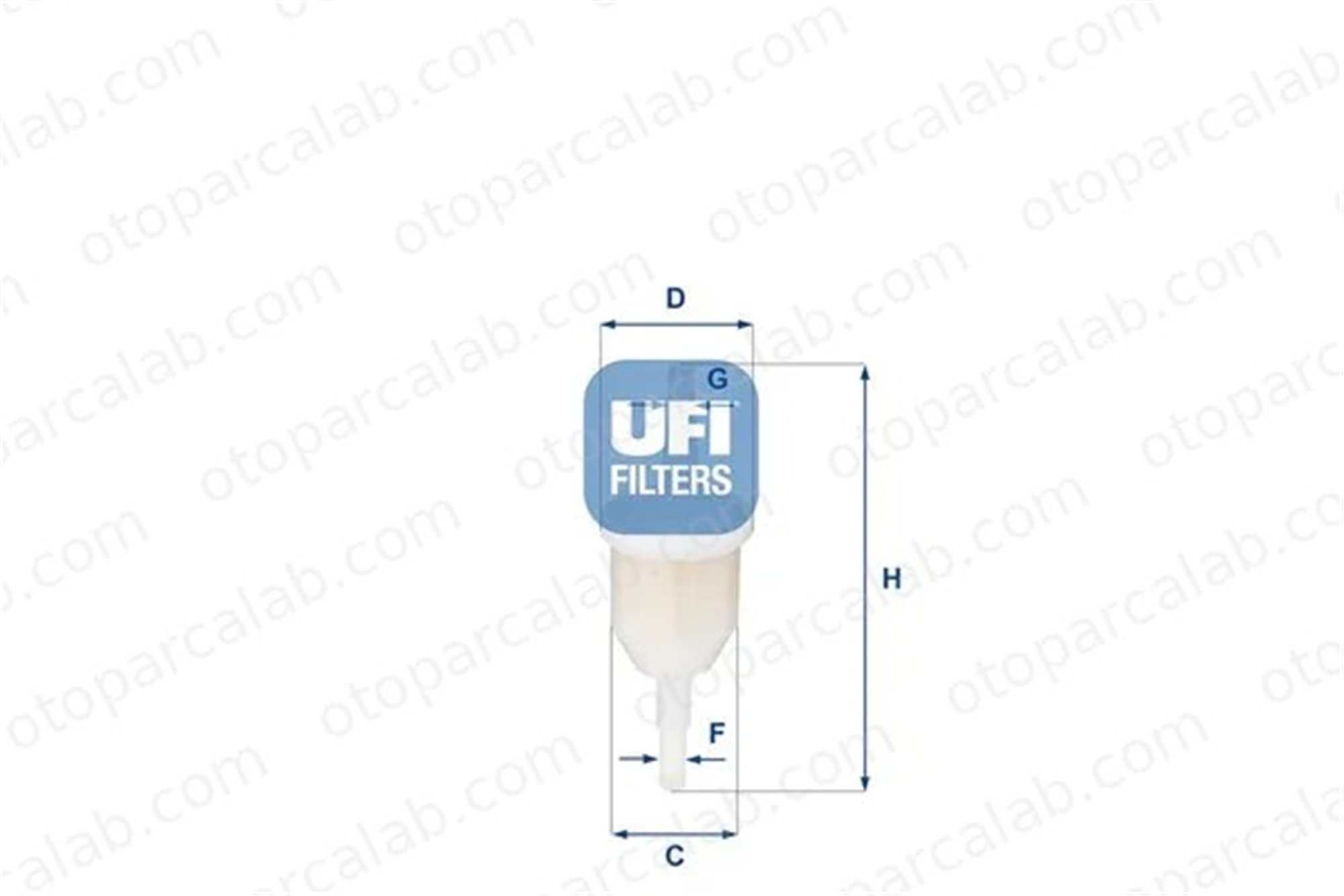 UFI 31.009.00 Yakıt Filtresi BMW 3 FORD CAPRI I 3100900 13321277481