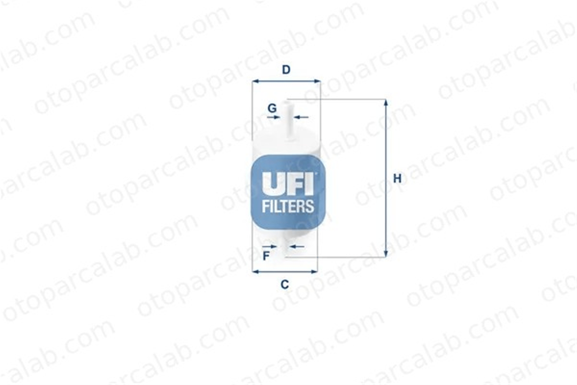 UFI 31.010.00 Yakıt Filtresi RENAULT SUPER 5 11 3101000 156792