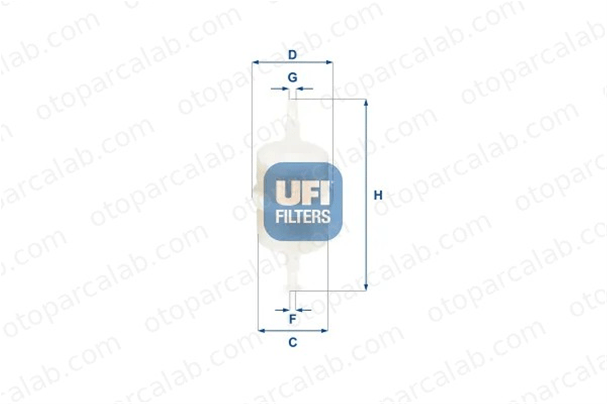 UFI 31.012.00 Yakıt Filtresi VW KAEFER SCIROCCO 3101200 4312110