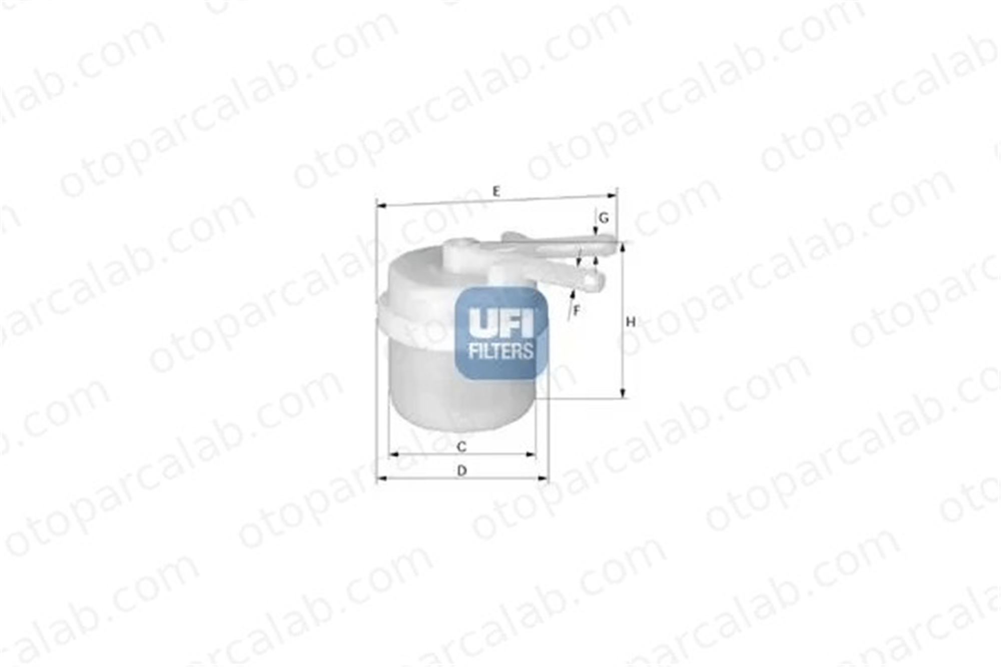 UFI 31.026.00 Yakıt Filtresi TOYOTA COROLLA COROLLA Liftback 3102600 2330015010
