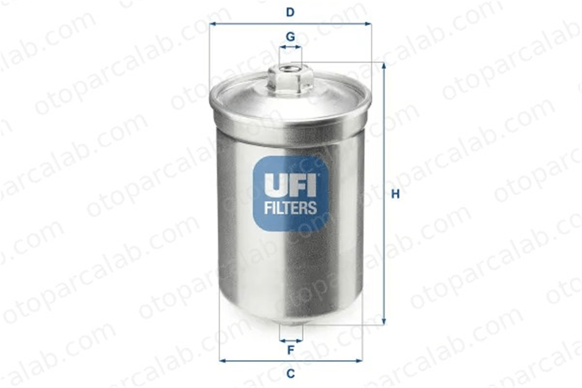 UFI 31.502.00 Yakıt Filtresi AUDI 100 C3 Sedan FORD SIERRA II Turnier 31262352 8978561