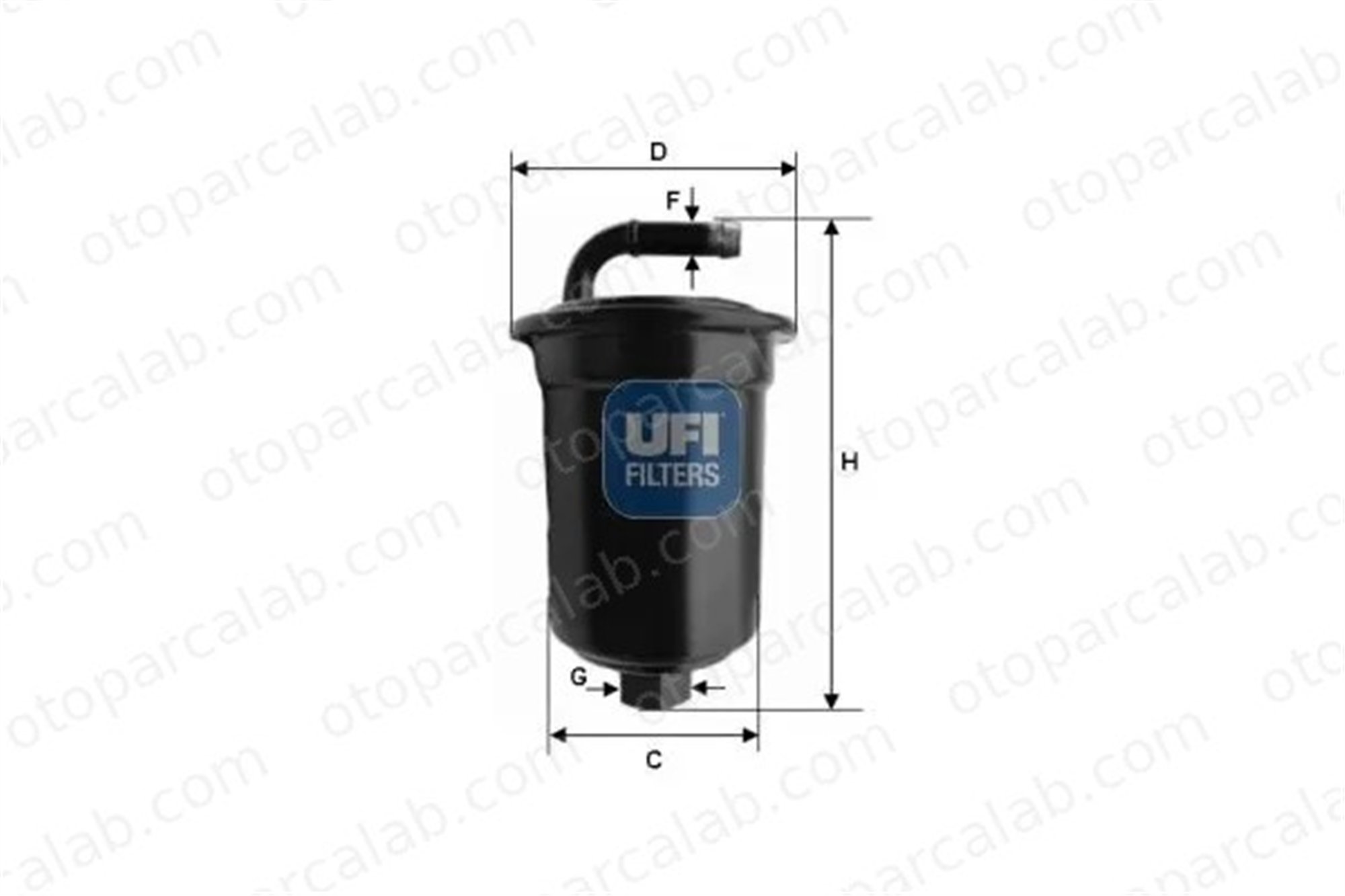 UFI 31.694.00 Yakıt Filtresi PIAGGIO PORTER Panelvan/Van PORTER Platform şasi 3169400 2330087507