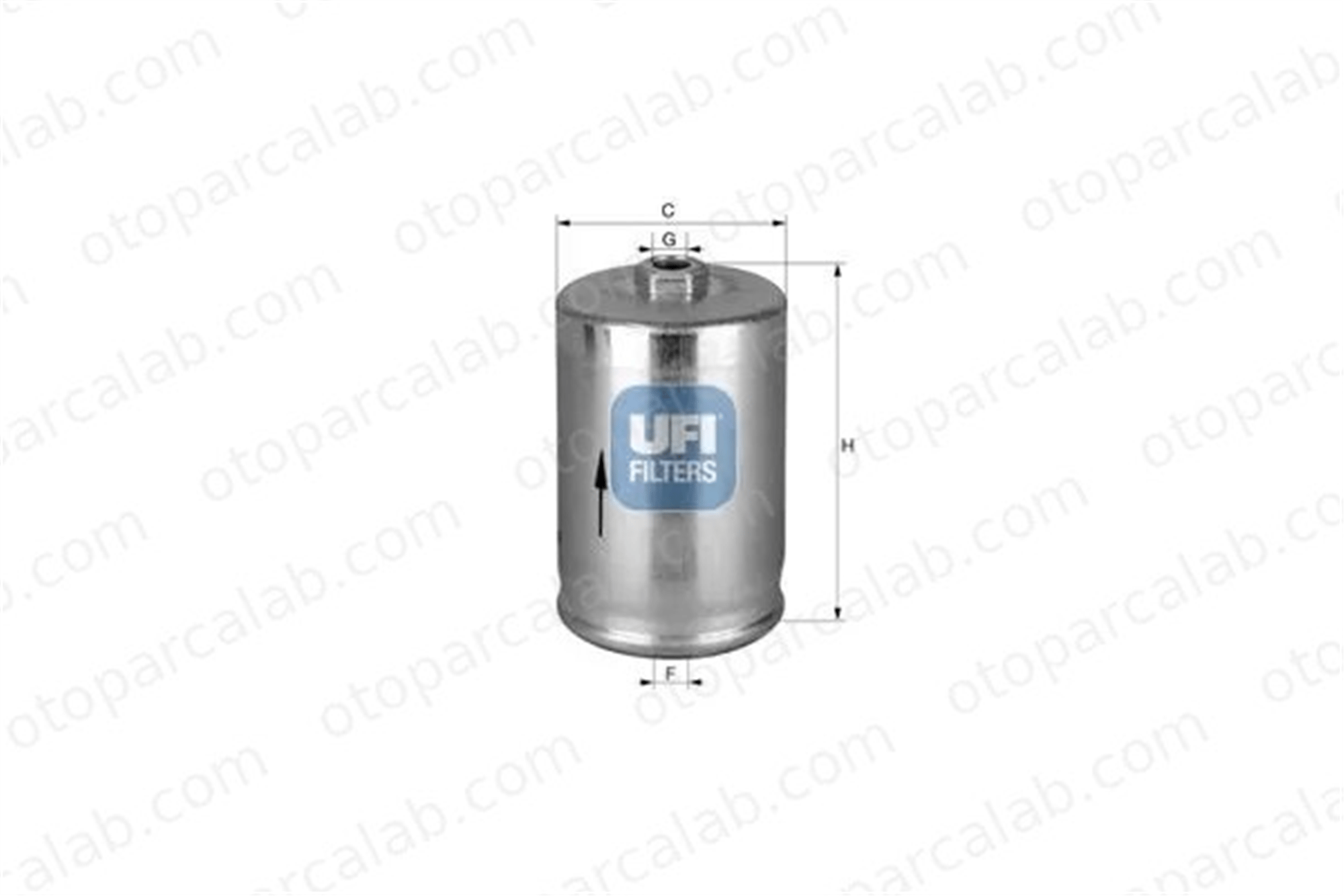UFI 31.814.00 Yakıt Filtresi SAAB 9000 9000 Hatchback 31262352 8978561