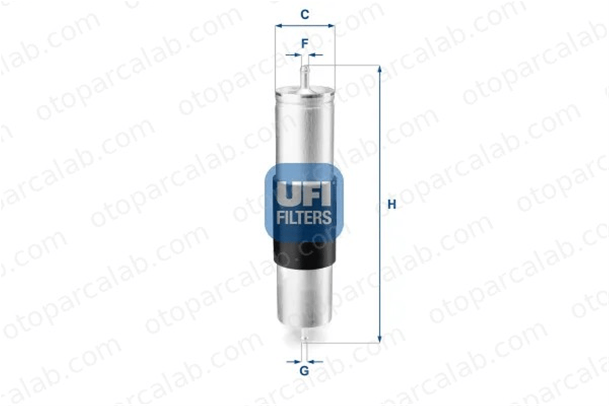 UFI 31.839.00 Yakıt Filtresi BMW X5 16126765756