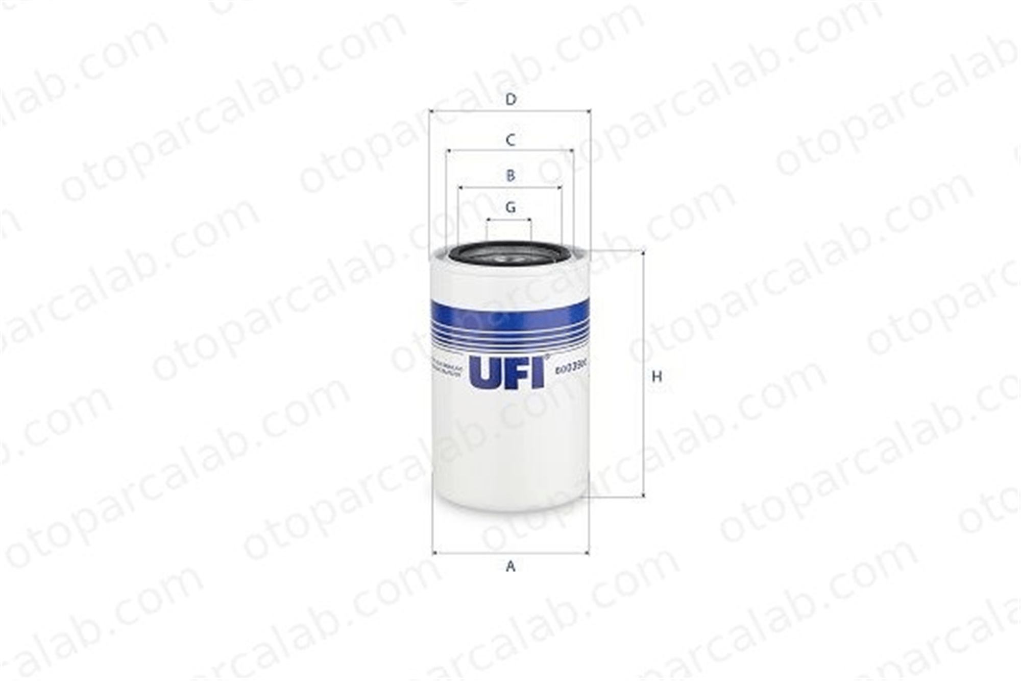 UFI 80.039.00 Yağ Filtresi FORD F-LINE Cargo 8003900 D6NNB486A