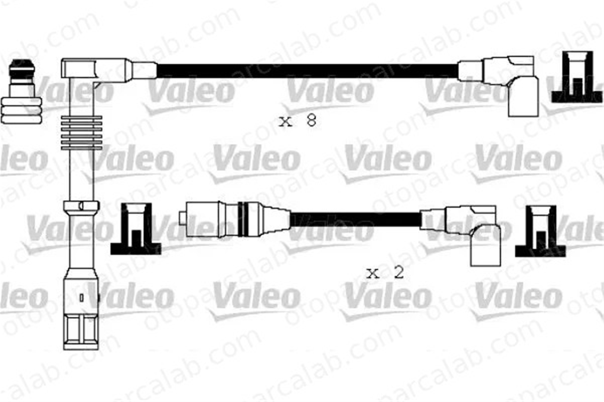 VALEO 346181 Buji Kablosu AUDI 100 C4 Avant 100 C4 Sedan 77905441B 077905441B