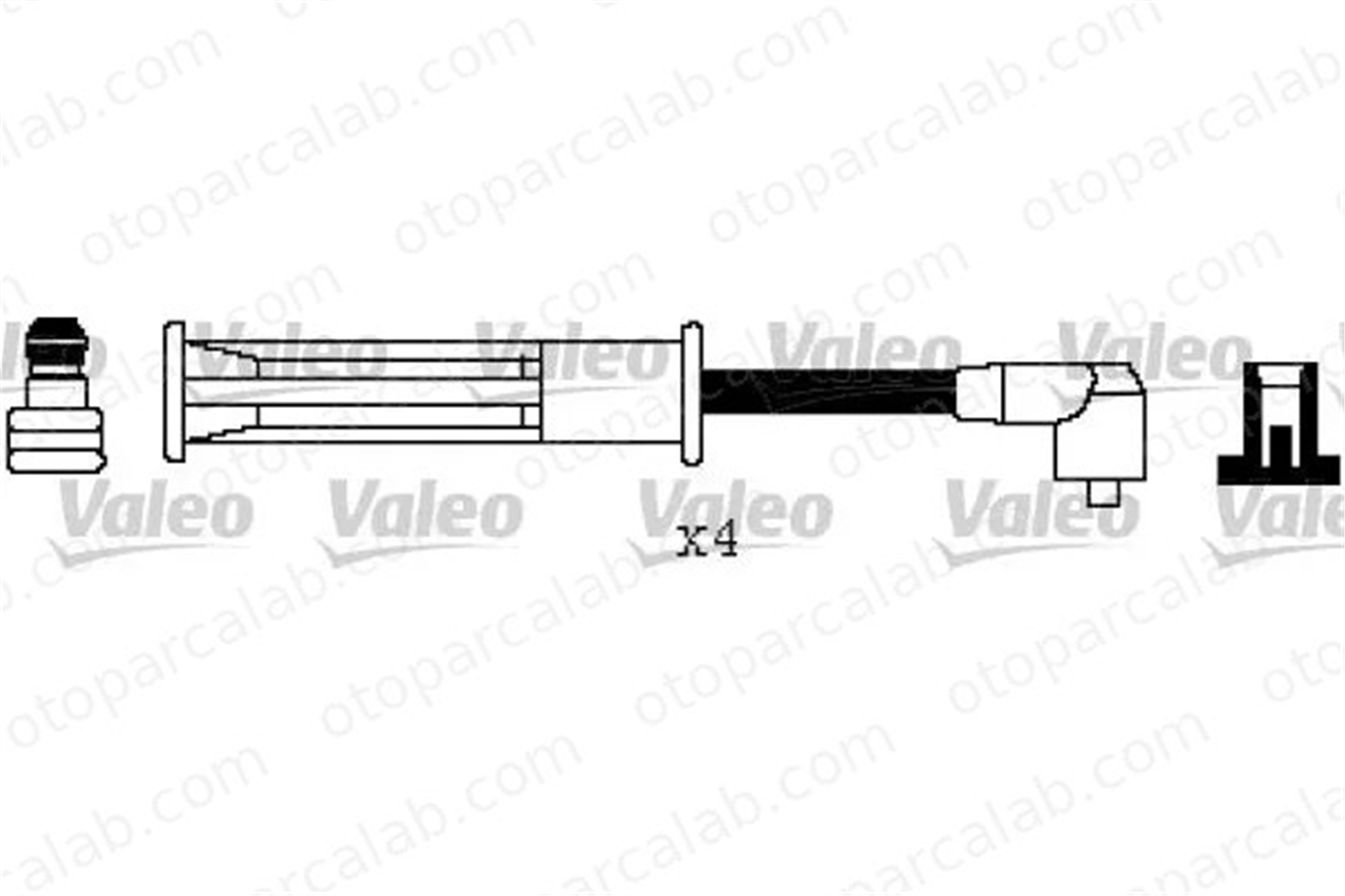 VALEO 346244 Buji Kablosu RENAULT CLIO II MEGANE I Grandtour 224404252R 7700273826
