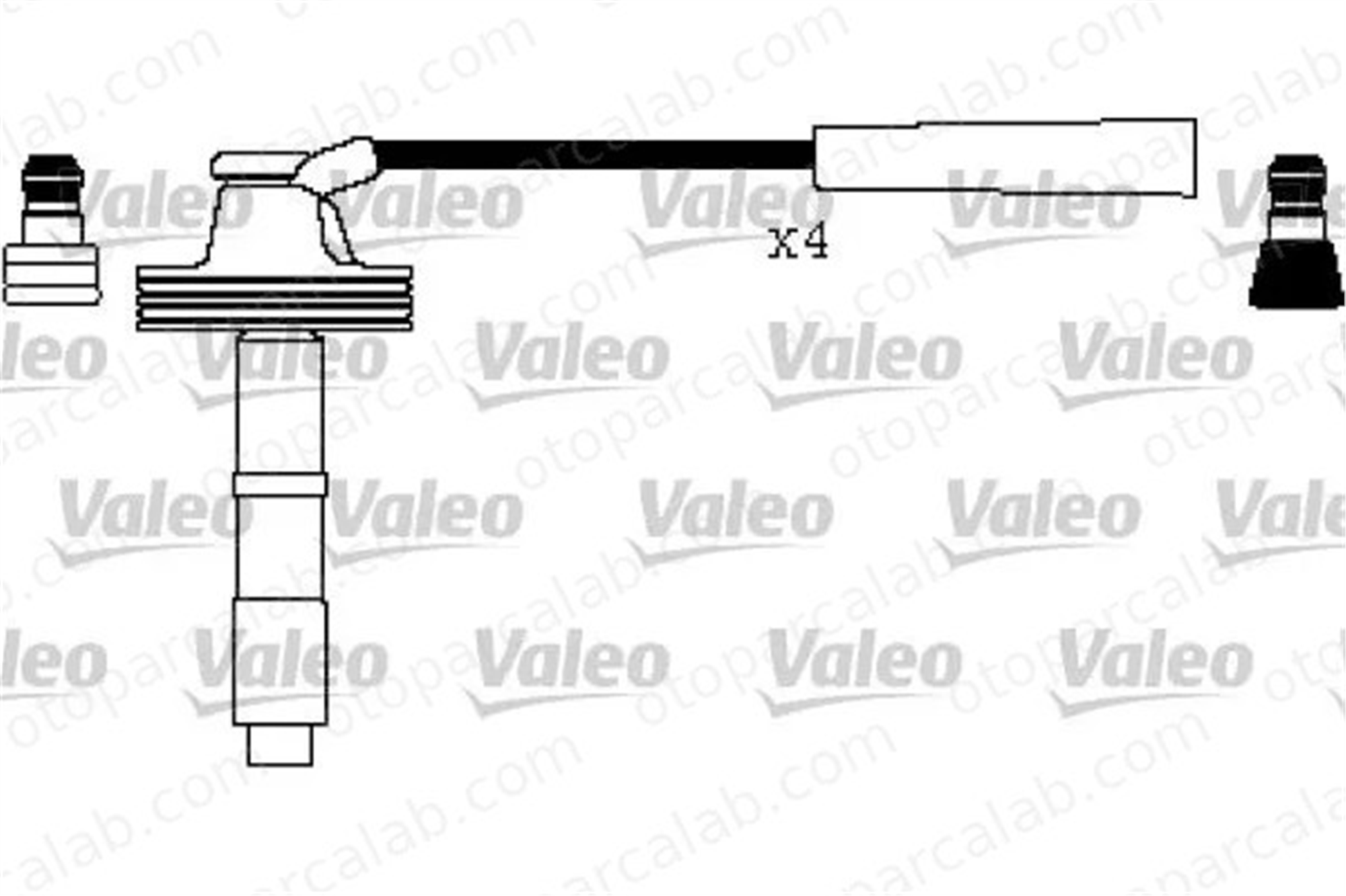 VALEO 346326 Buji Kablosu VOLVO V40 Station wagon S40 I 7431275284 1275284