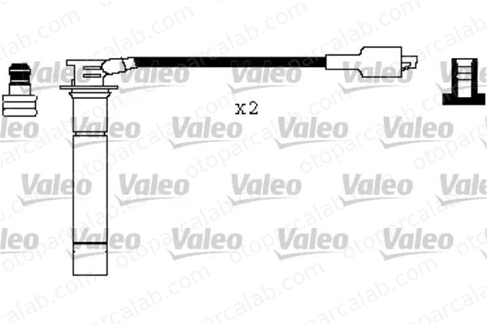 VALEO 346336 Buji Kablosu ROVER 25 I Hatchback MG MG TF 346336 GHT298