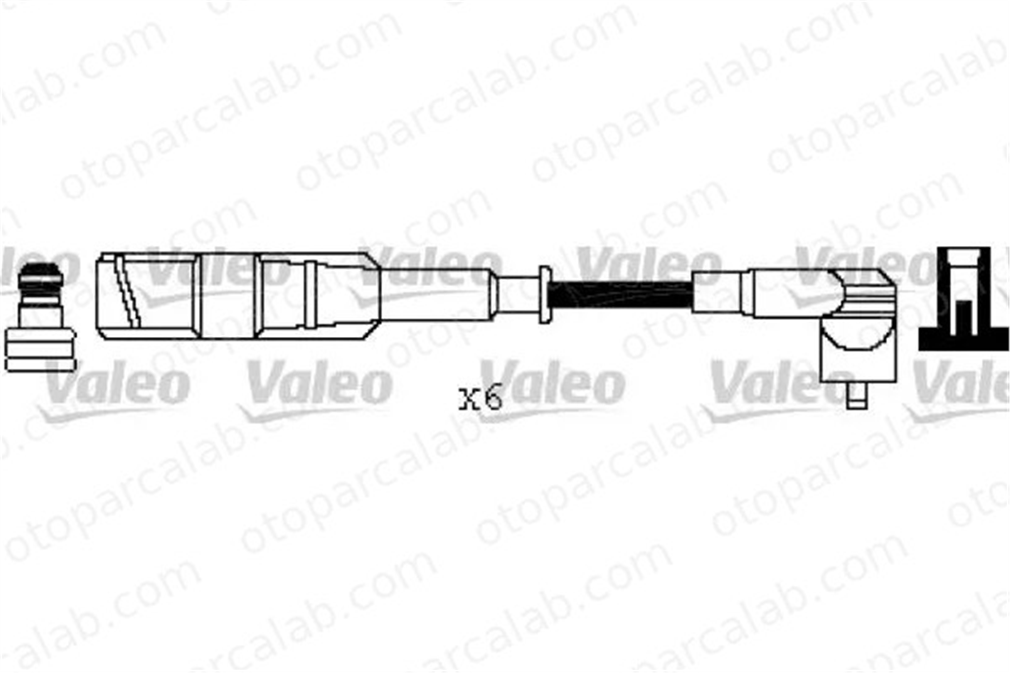 VALEO 346368 Buji Kablosu FORD GALAXY I VW GOLF III 21905409A 021905409A